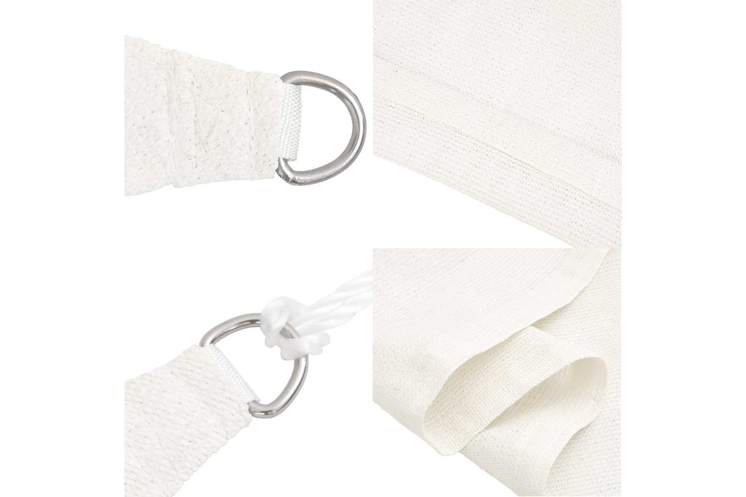 vidaXL 311236 Sunshade Sail 160 G/mÂ² White 2.5x5 M Hdpe-5