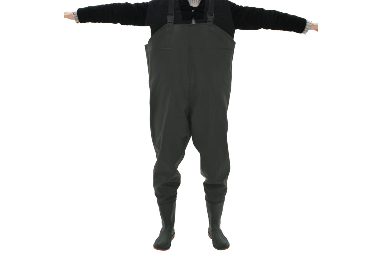 Vidaxl 133653 Wading Pants With Boots Green Size 38-3