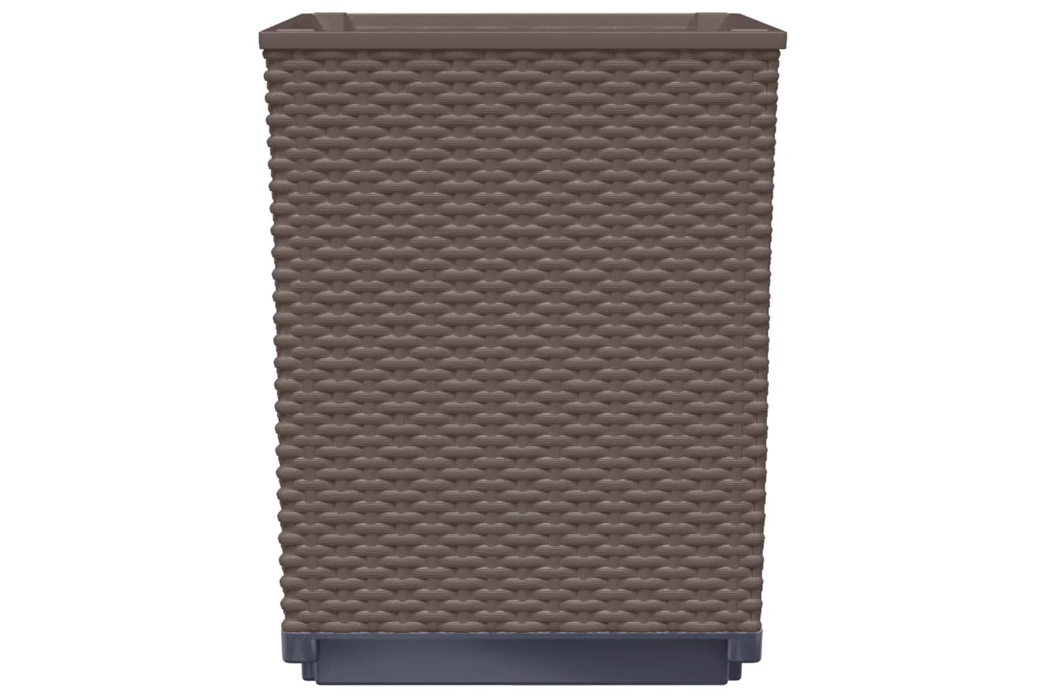 vidaXL 364189 Planters 4 Pcs Brown 30x30x37cm Polypropylene-4