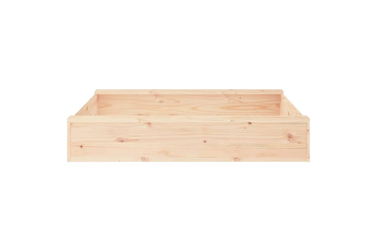 vidaXL 825030 Sandbox With Seats Square Solid Wood Pine-4