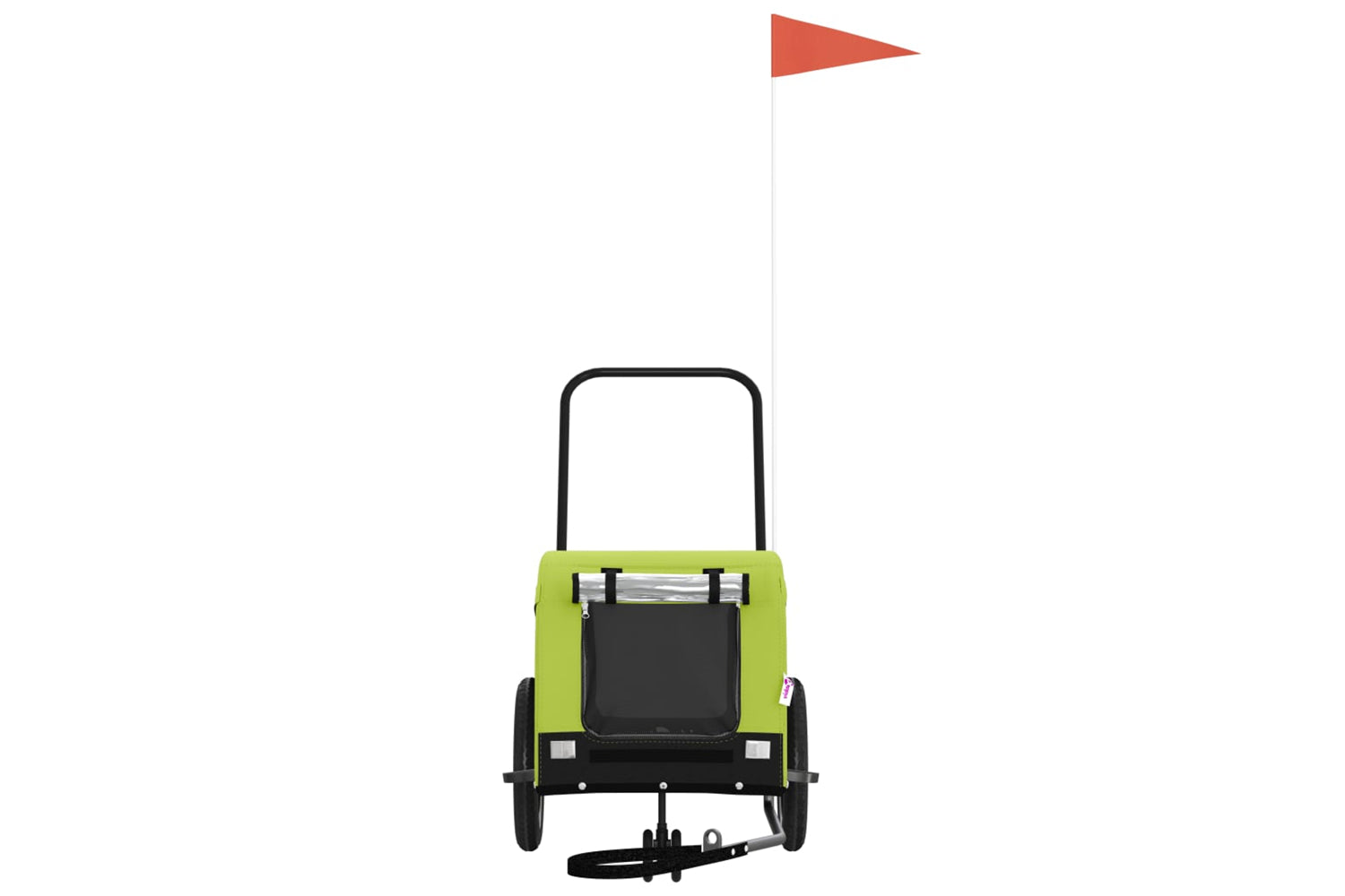Vidaxl 94018 Pet Bike Trailer Green And Black Oxford Fabric And Iron-2