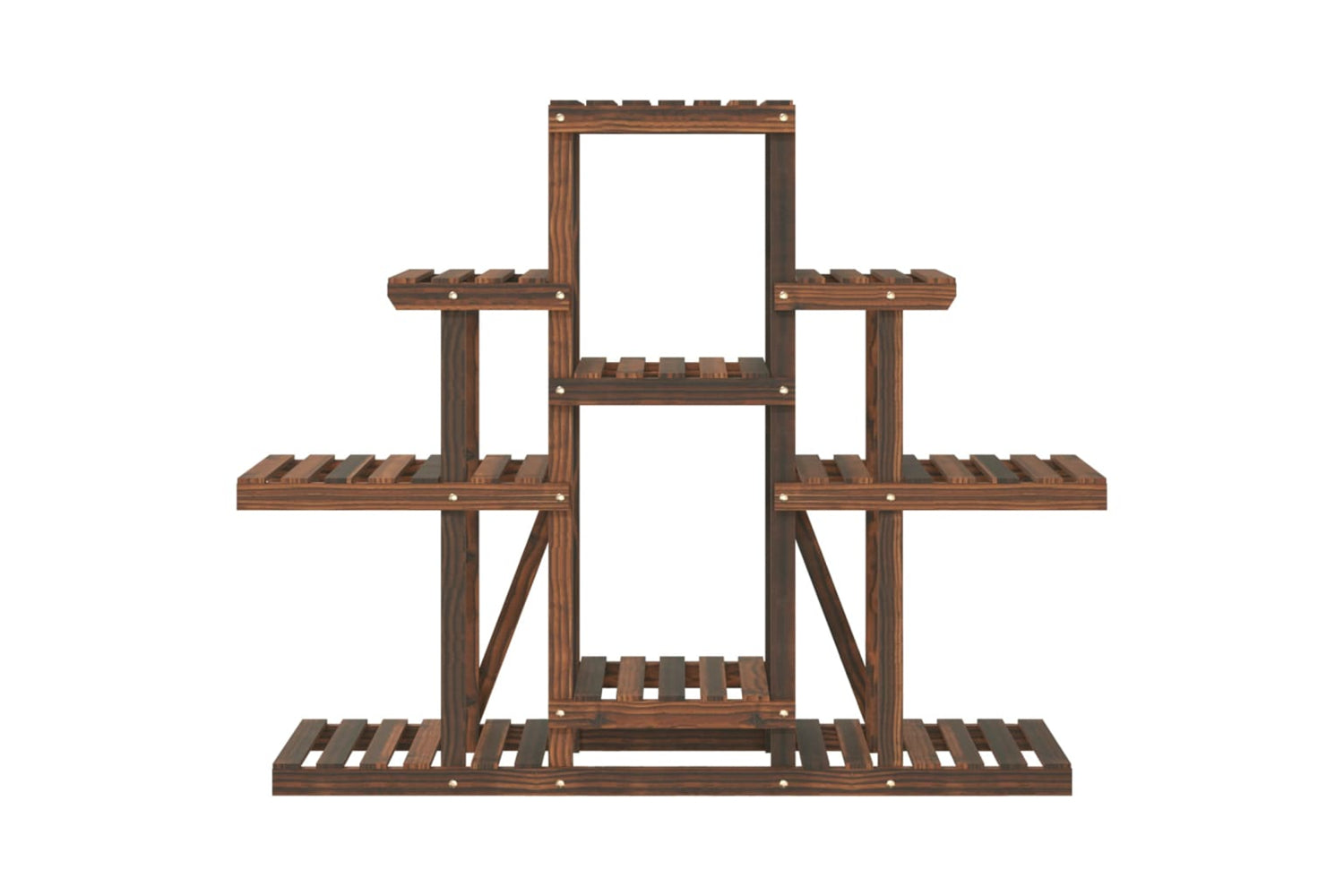 vidaXL 362849 Flower Stand 110x25x96cm Solid Wood Fir-3