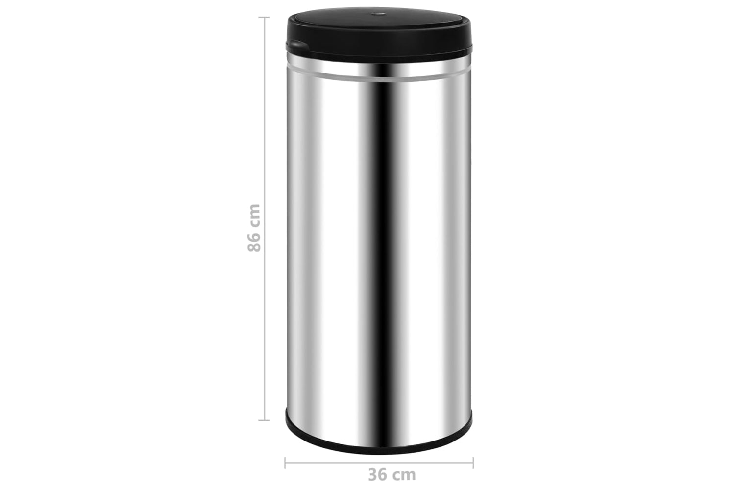 Vidaxl 322697 Automatic Sensor Dustbin 80 L Stainless Steel-7