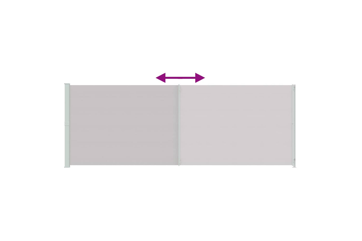 vidaXL 317980 Patio Retractable Side Awning 220x600cm Grey-6