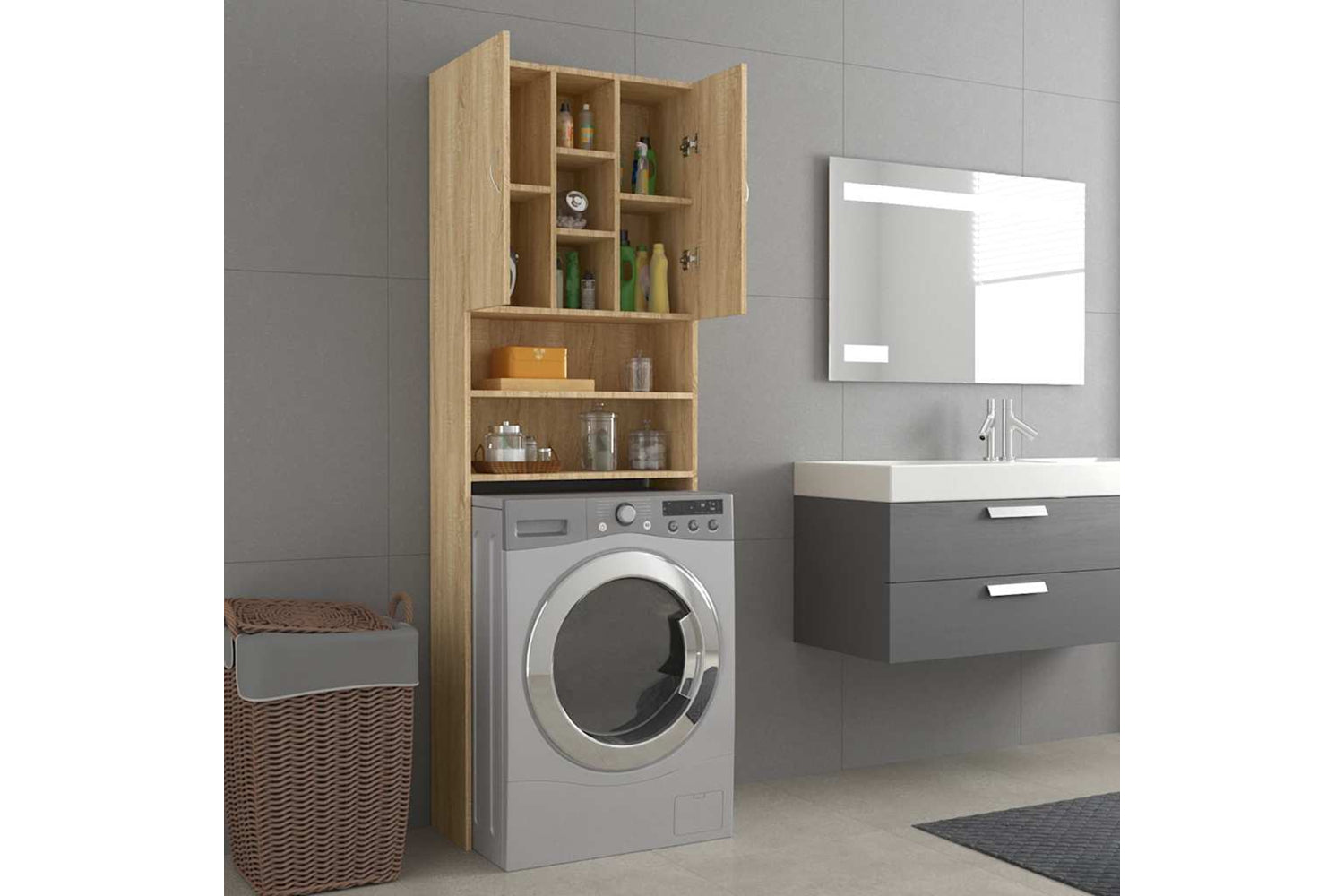 Vidaxl 808425 Washing Machine Cabinet So-6