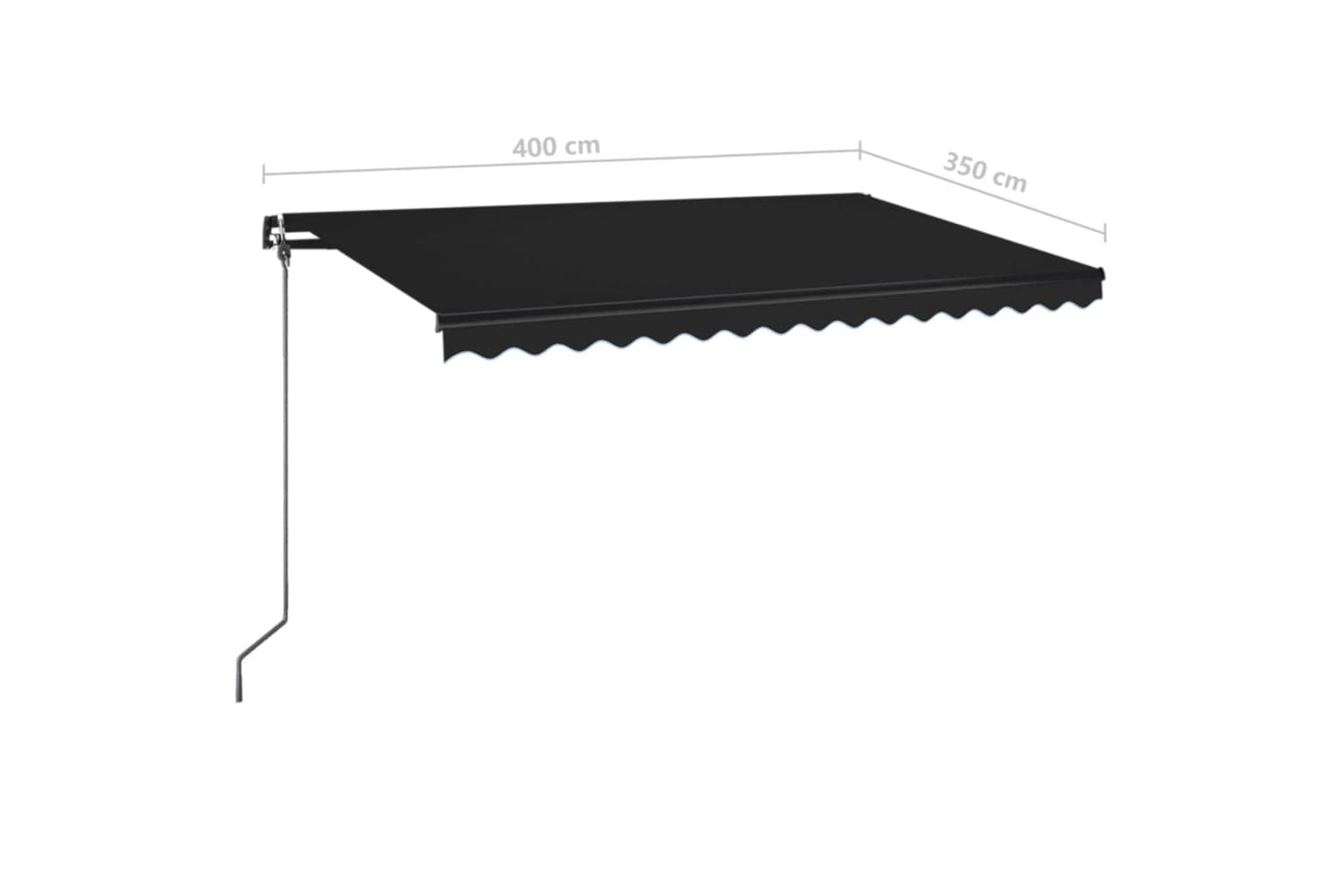 vidaXL 3069179 Manual Retractable Awning 400x350cm Anthracite-6