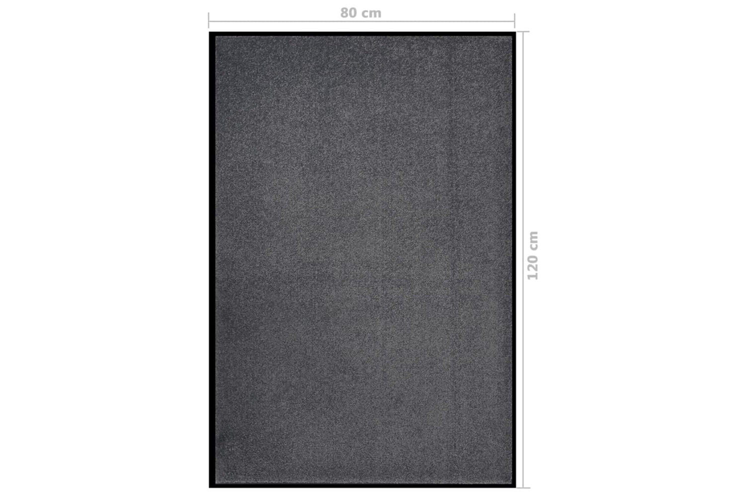 vidaXL 331594 Doormat Anthracite 80x120cm-6