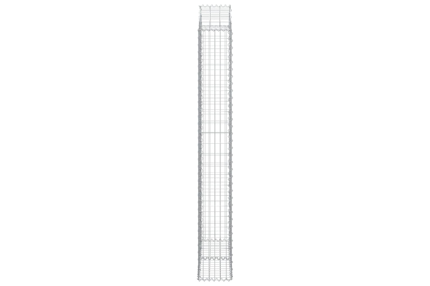 vidaXL 153431 Arched Gabion Basket 100x30x220/240cm Galvanised Iron-3