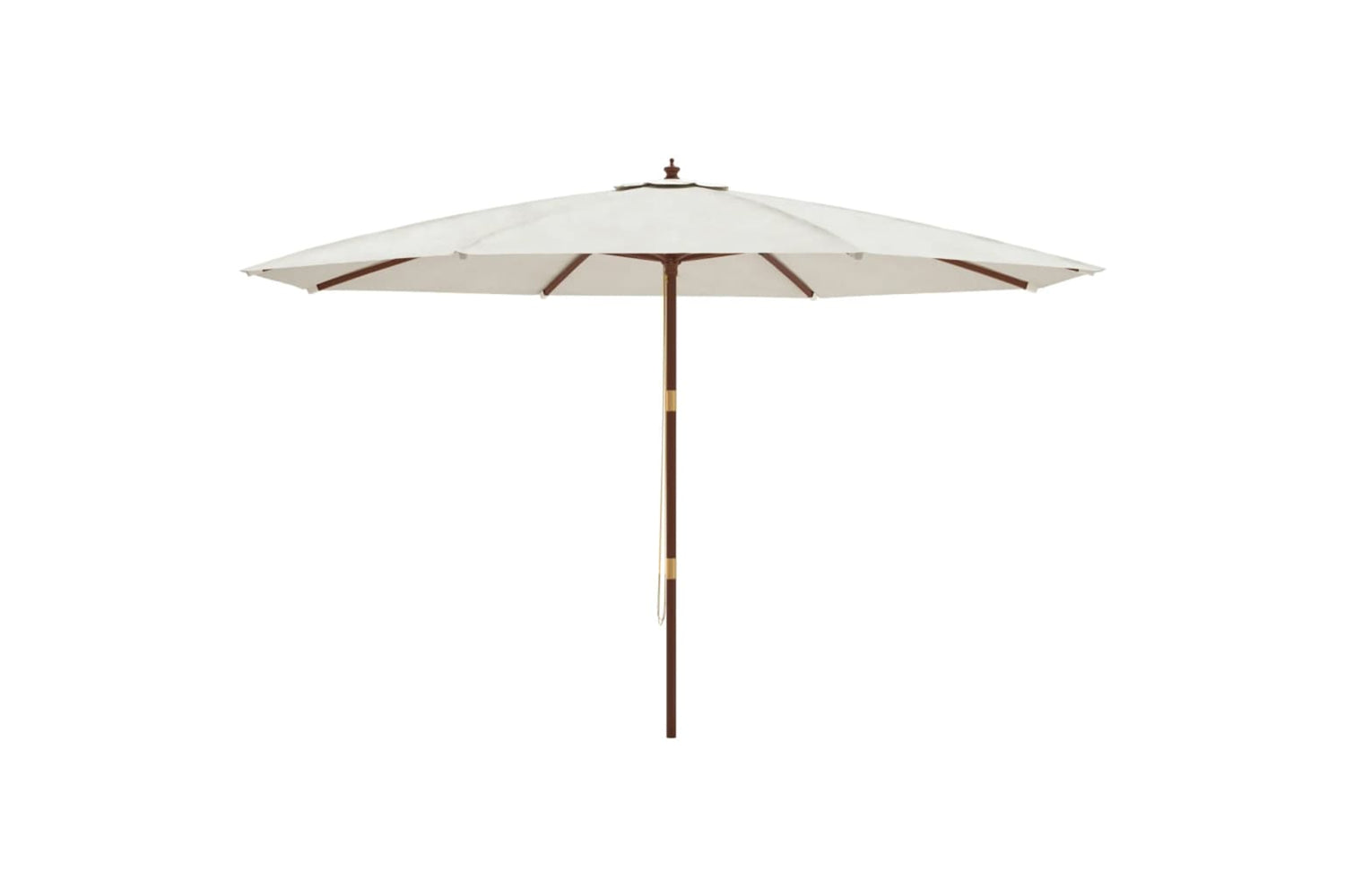 vidaXL 363175 Garden Parasol With Wooden Pole Sand 400x273cm-3