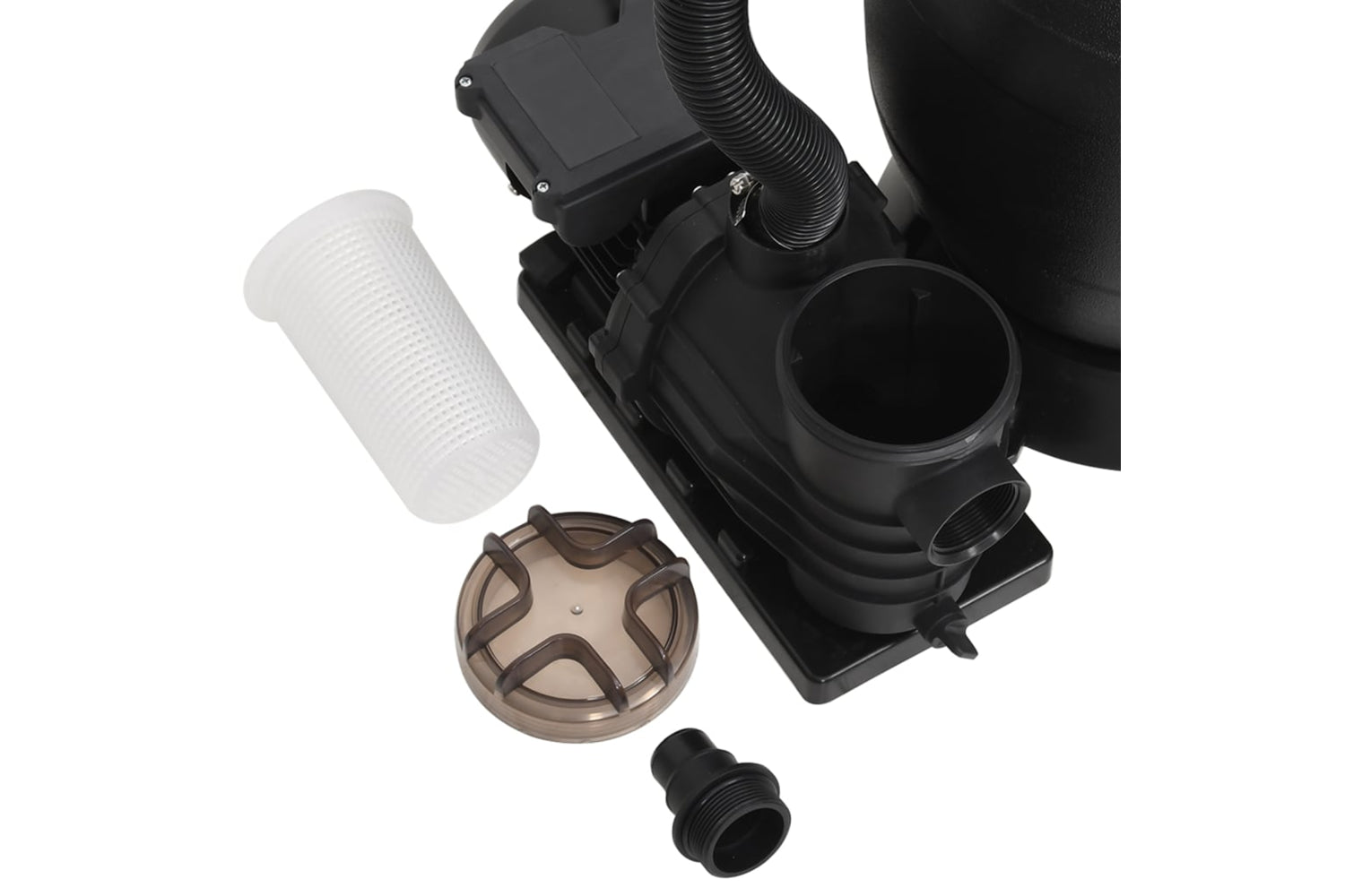 Vidaxl Pool Sand Filter With Prefilter Black-7