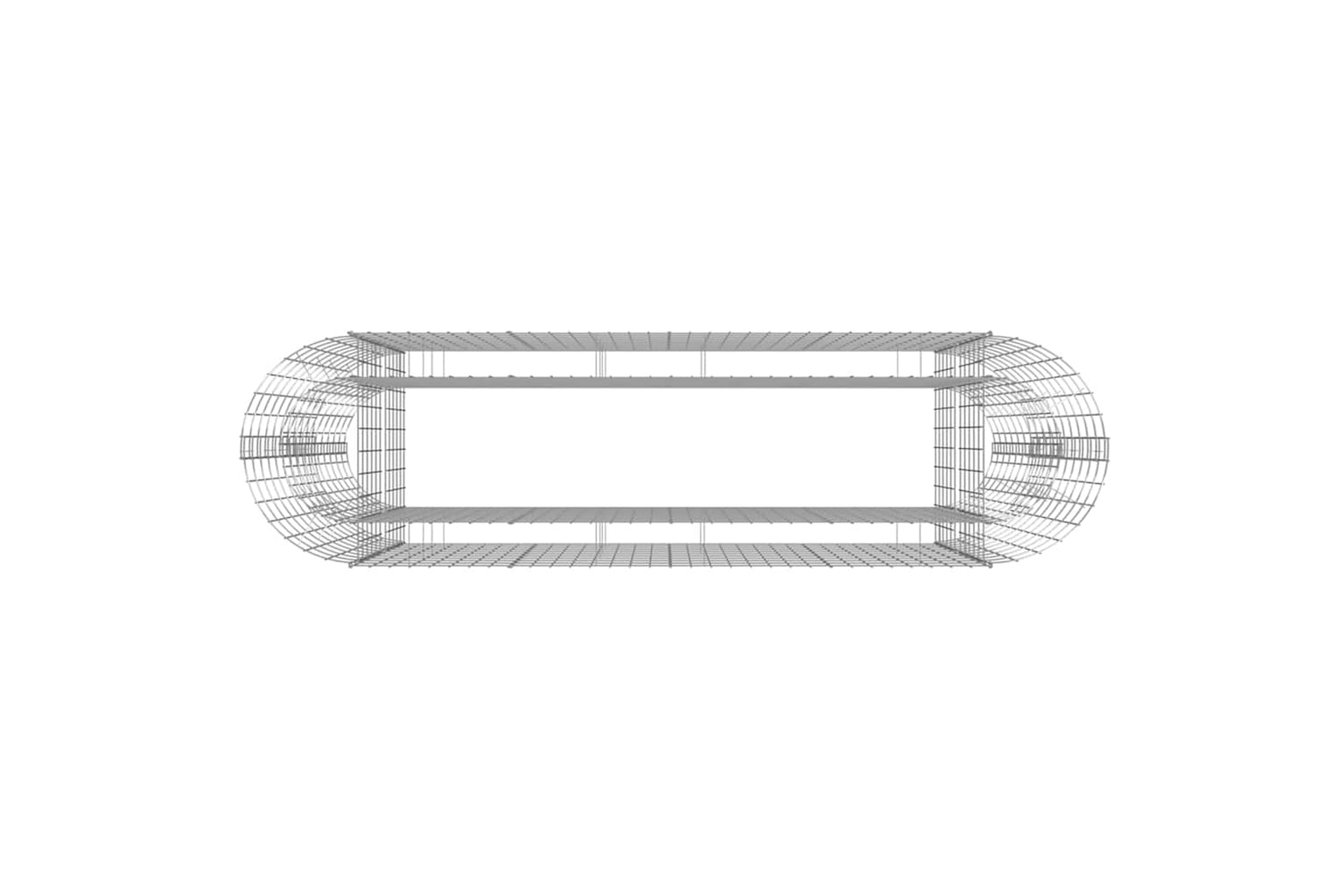vidaXL 152033 Gabion Raised Bed Galvanised Iron 190x50x100cm-4