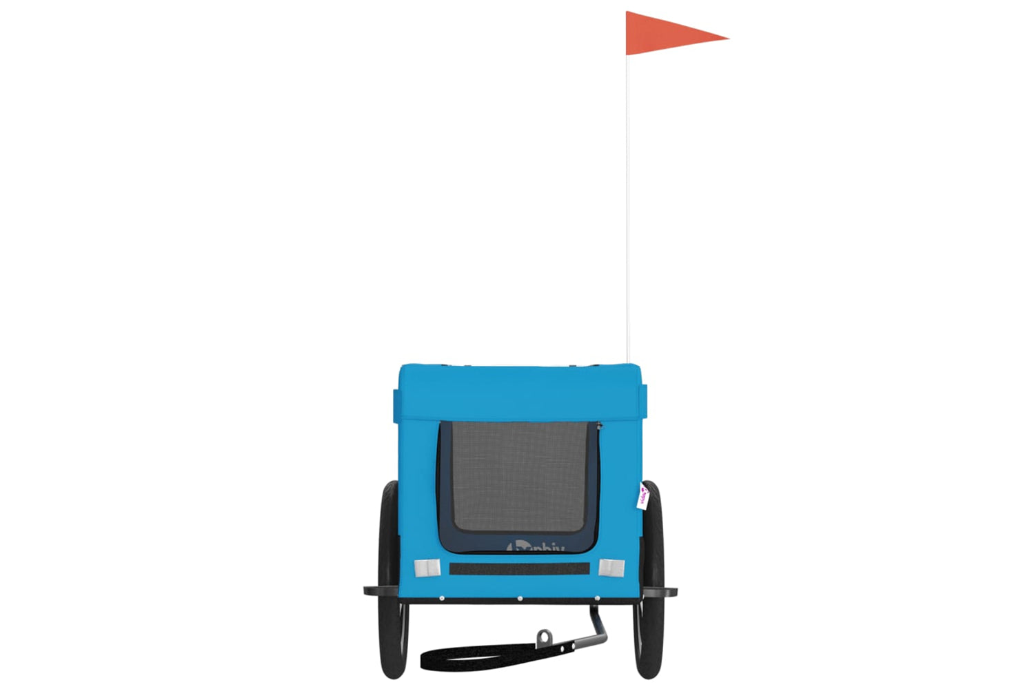 Vidaxl 93918 Pet Bike Trailer Blue And Black Oxford Fabric&iron-4