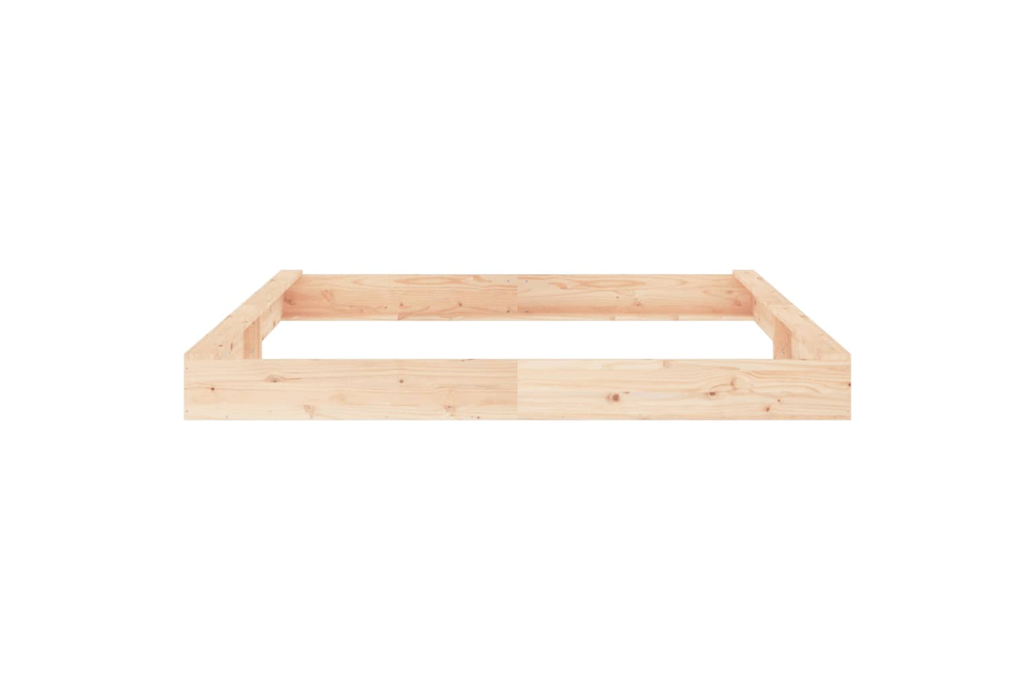 vidaXL 825044 Sandbox With Seats Square Solid Wood Pine-4