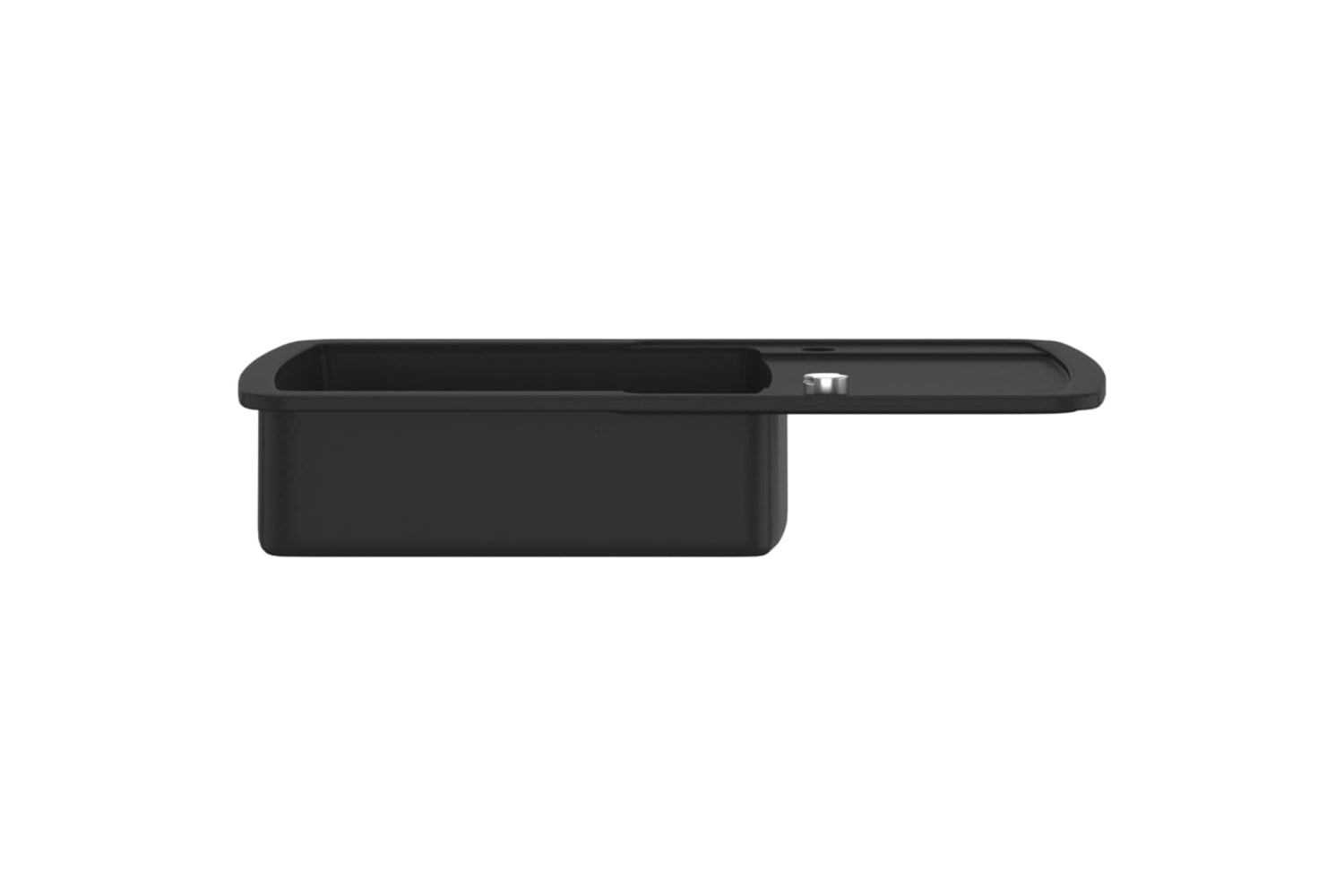 Vidaxl Granite Kitchen Sink Single Basin Black-4