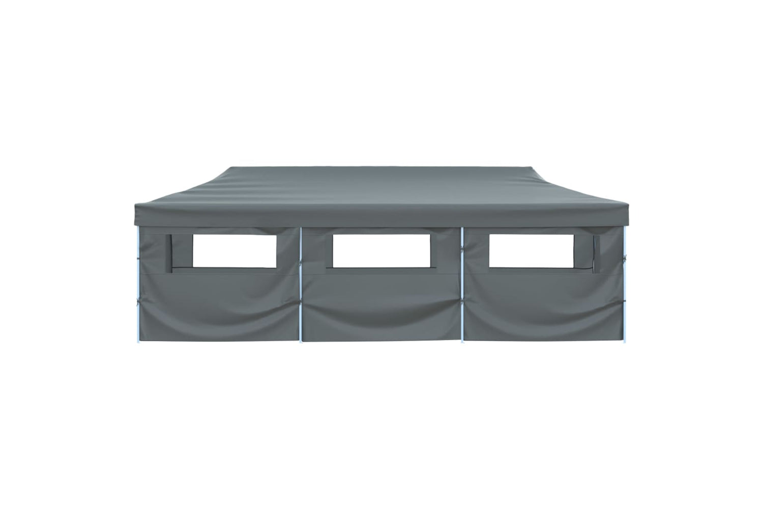 Vidaxl Folding Pop-up Party Tent With 8 Sidewalls 3x9 M Anthracite-3