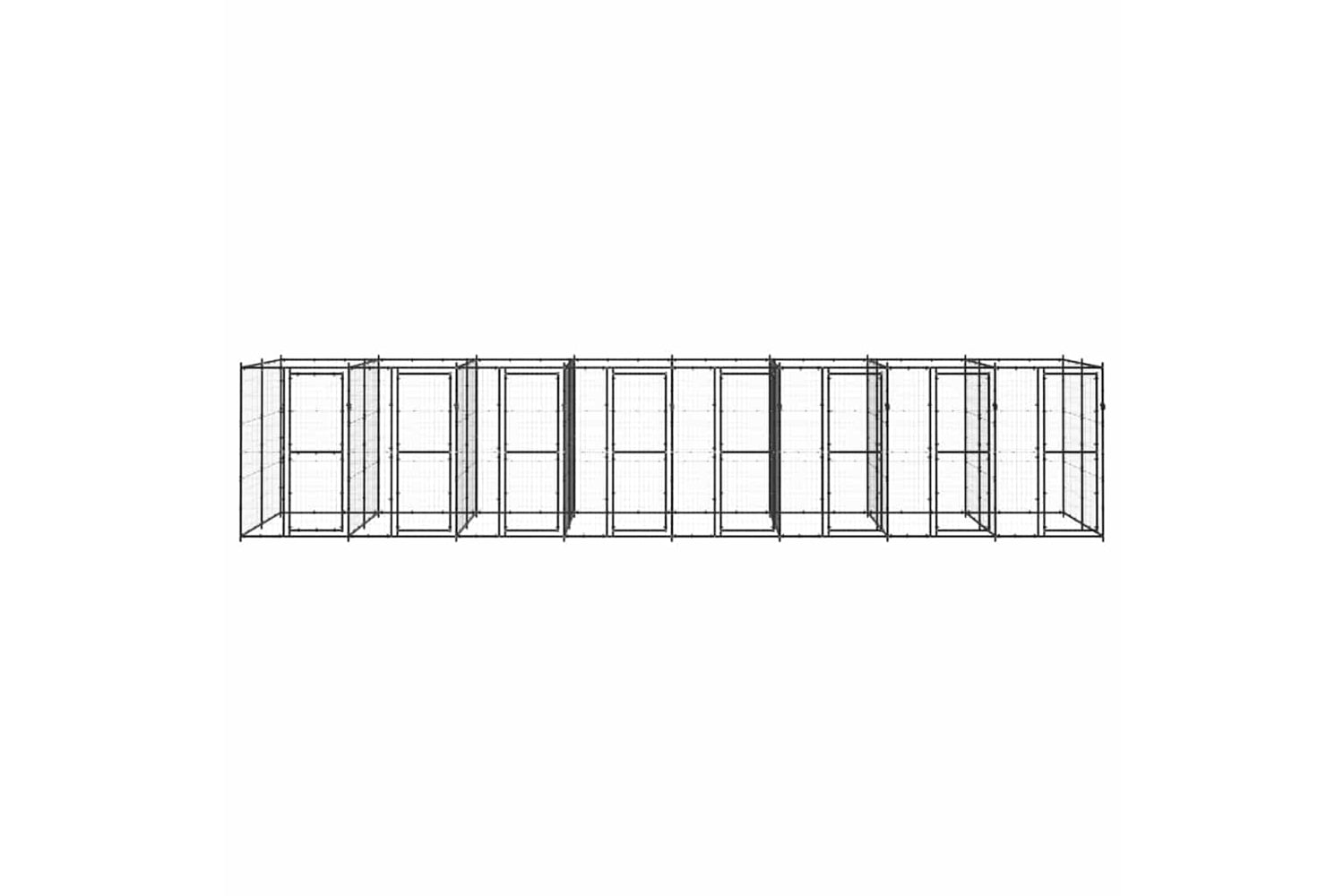 Vidaxl 3082266 Outdoor Dog Kennel Steel 19.36 M2-2