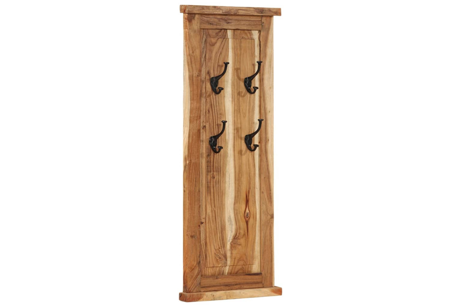 vidaXL 337854 Coat Racks 2 Pcs Solid Wood Acacia 38x100cm-2