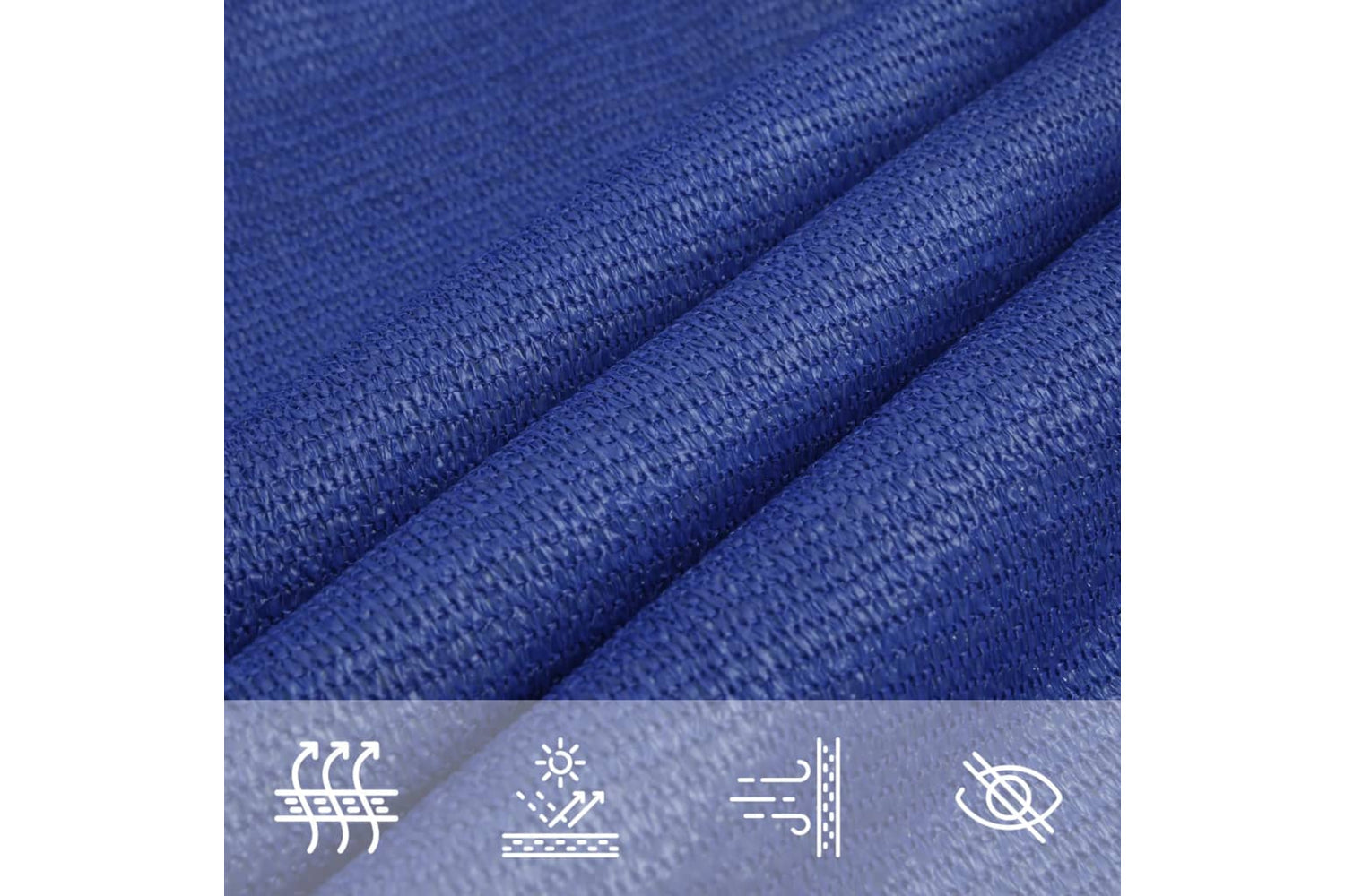 vidaXL 311503 Sunshade Sail 160 G/mÂ² Blue 2x3.5 M Hdpe-4