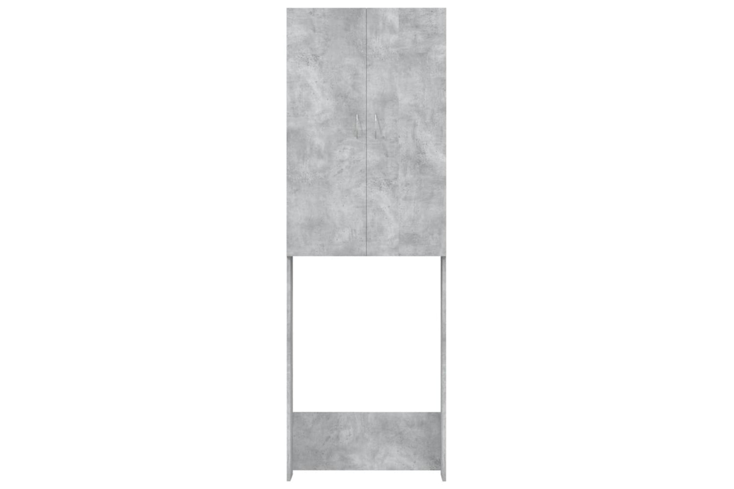 vidaXL Washing Machine Cabinet Concrete Grey 64x25.5x190cm-2