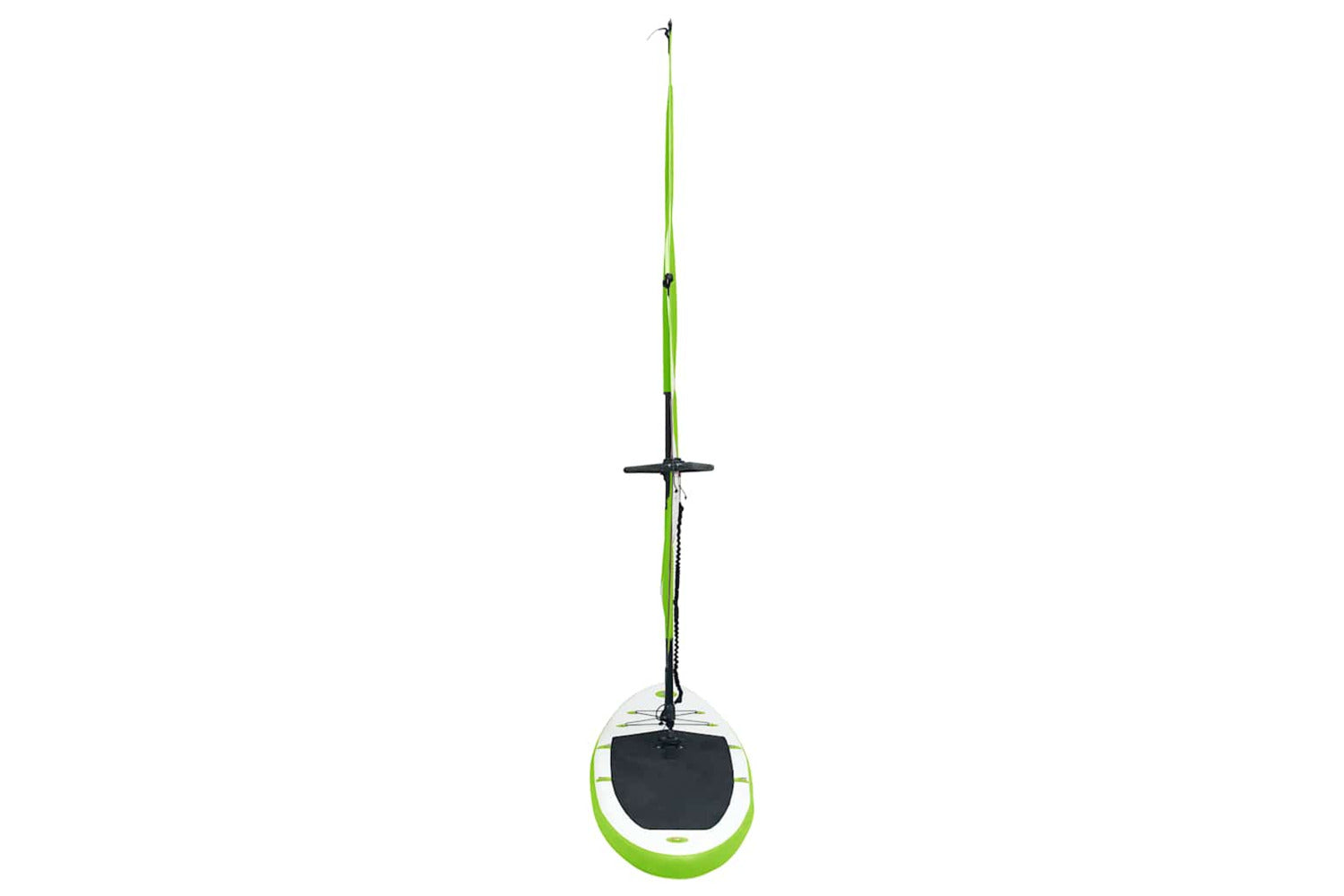 Vidaxl Inflatable Stand Up Paddleboard With Sail Set Green And White-5