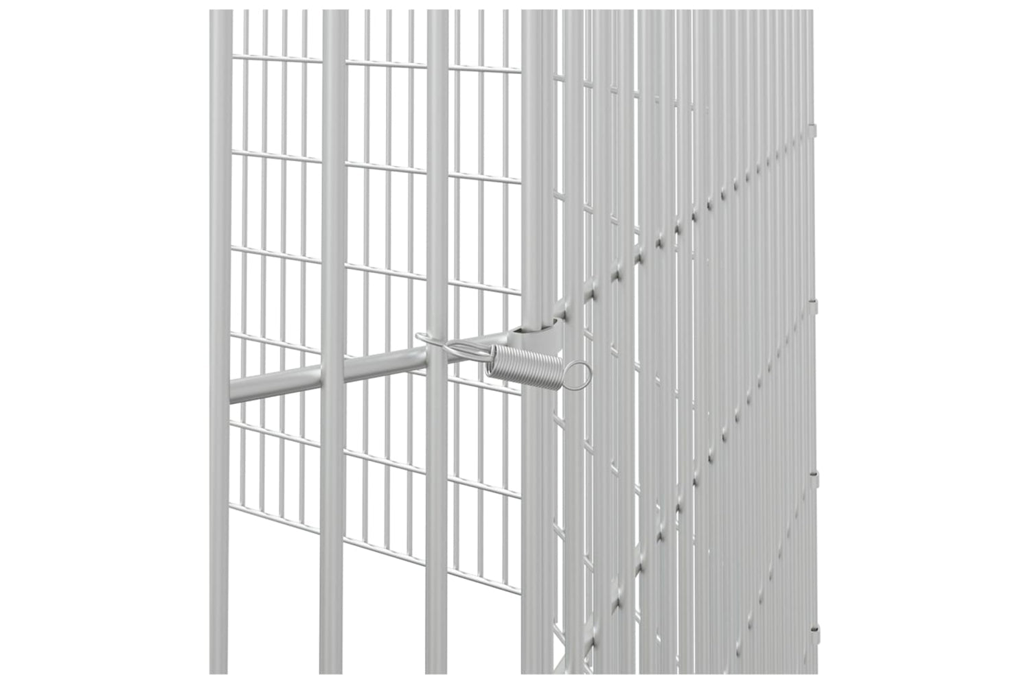 Vidaxl Free Range Animal Enclosure 10-panel 54x60 Cm Galvanised Iron-5