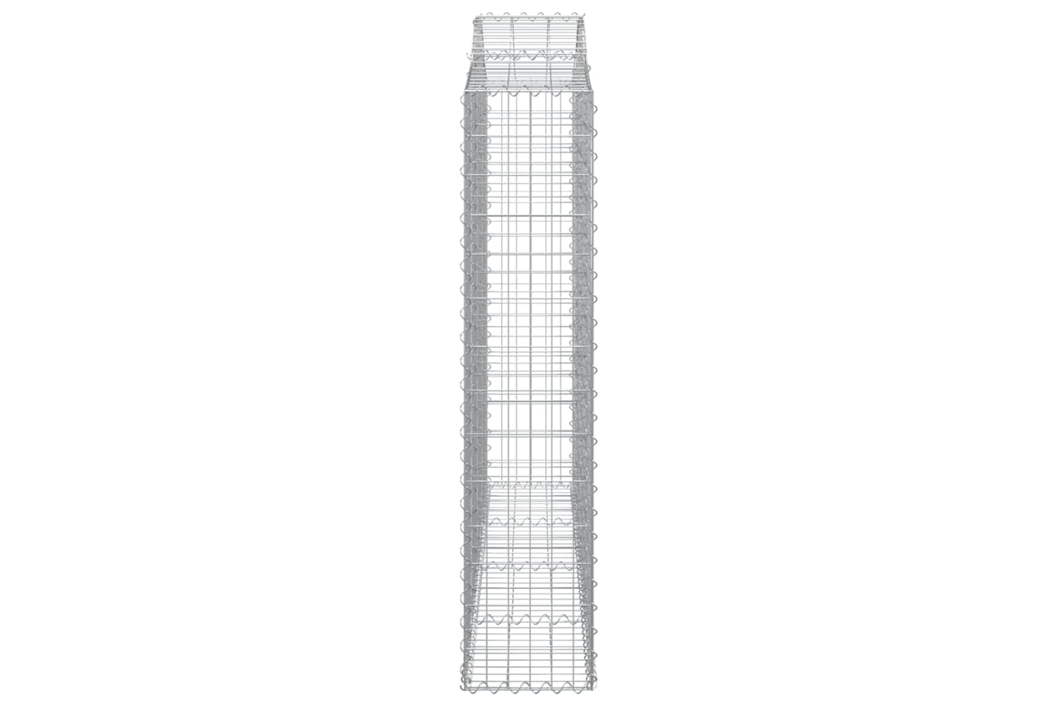 vidaXL 153387 Arched Gabion Basket 200x30x140/160cm Galvanised Iron-3