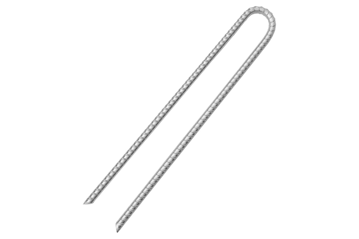 vidaXL 4009349 Tent Pegs 6 Pcs U-shaped 41.5cm x 12mm Galvanised Steel-3