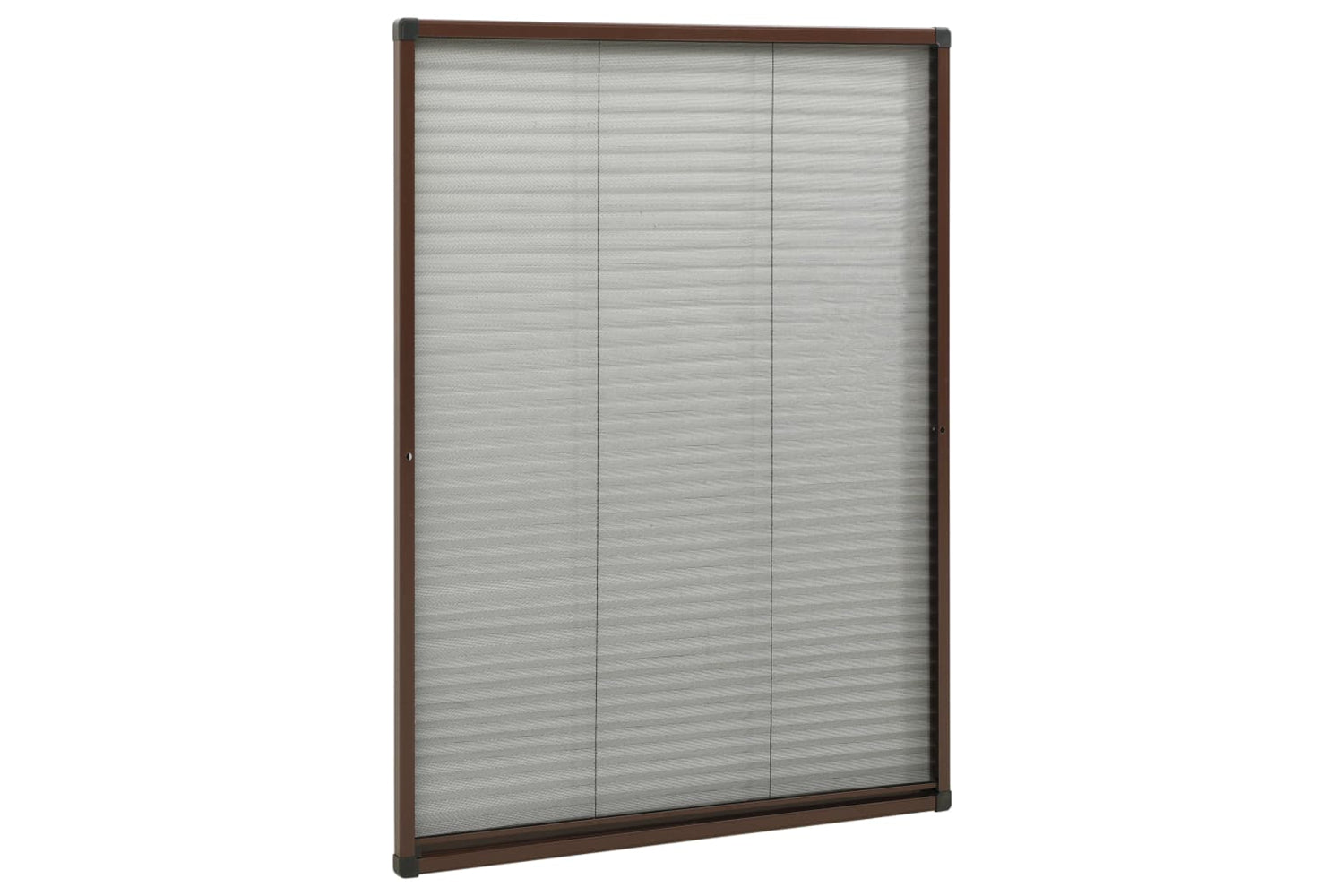 vidaXL 148655 Plisse Insect Screen For Windows Aluminium Brown 80x120cm-2
