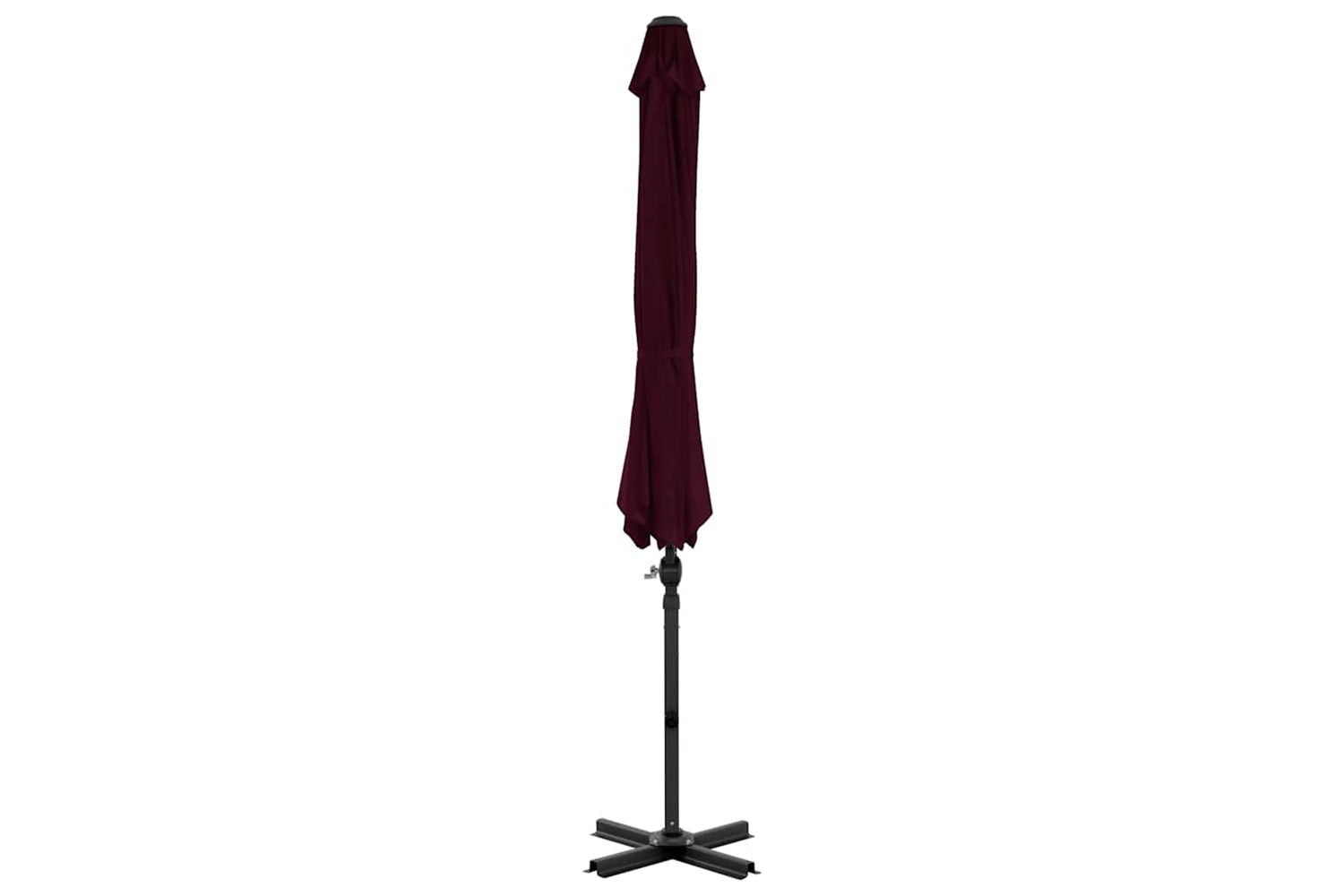 vidaXL 312306 Cantilever Umbrella With Aluminium Pole Red 300cm-4