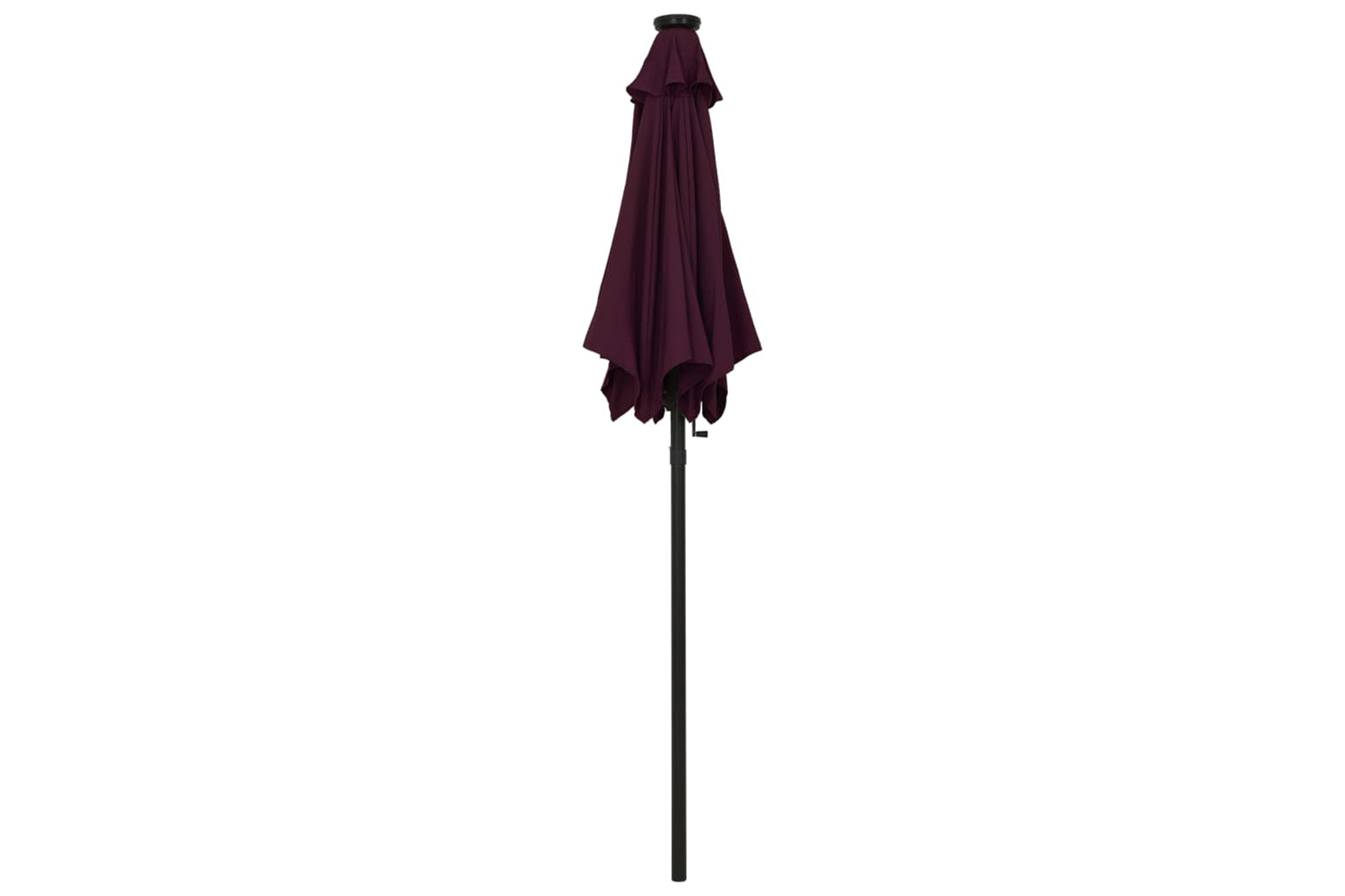 Vidaxl 313561 Parasol With Led Lights Bordeaux Red 200x211 Cm Aluminium-3