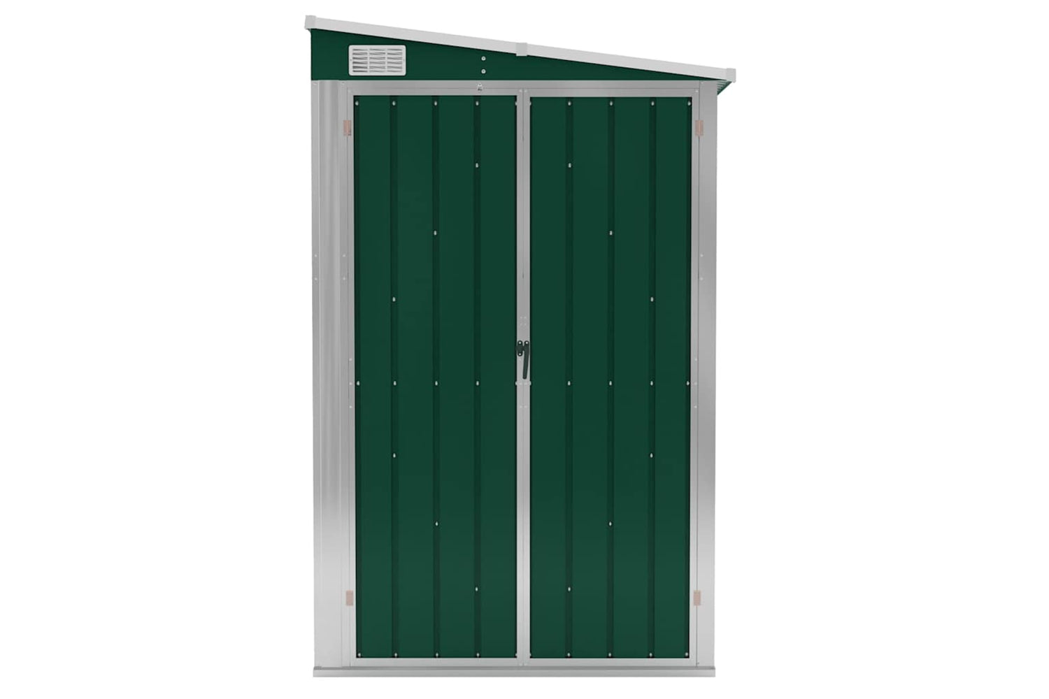 vidaXL 316225 Wall-mounted Garden Shed Green 118x288x178cm Galvanised Steel-2