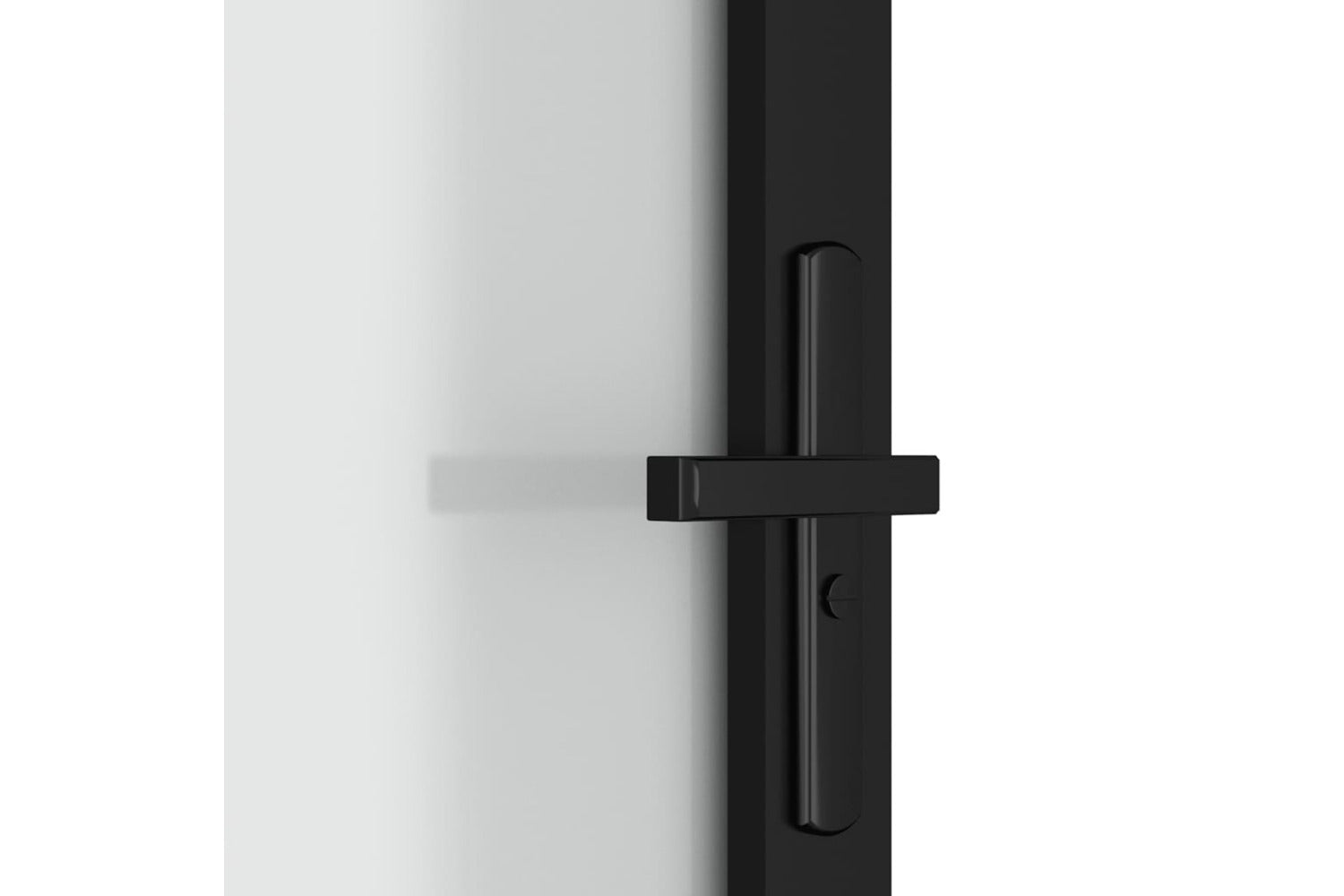 vidaXL 350558 Interior Door 93x201.5cm Black Matt Glass And Aluminium-4