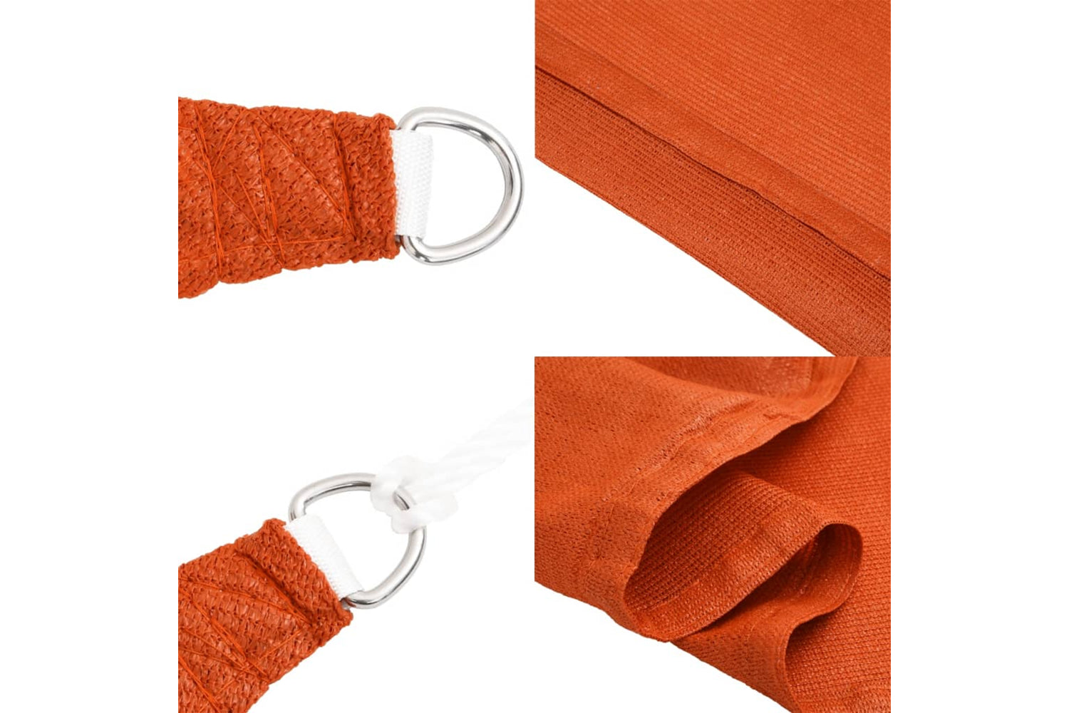 Vidaxl 311670 Sunshade Sail 160 G/mâ² Orange 2x4.5 M Hdpe-6