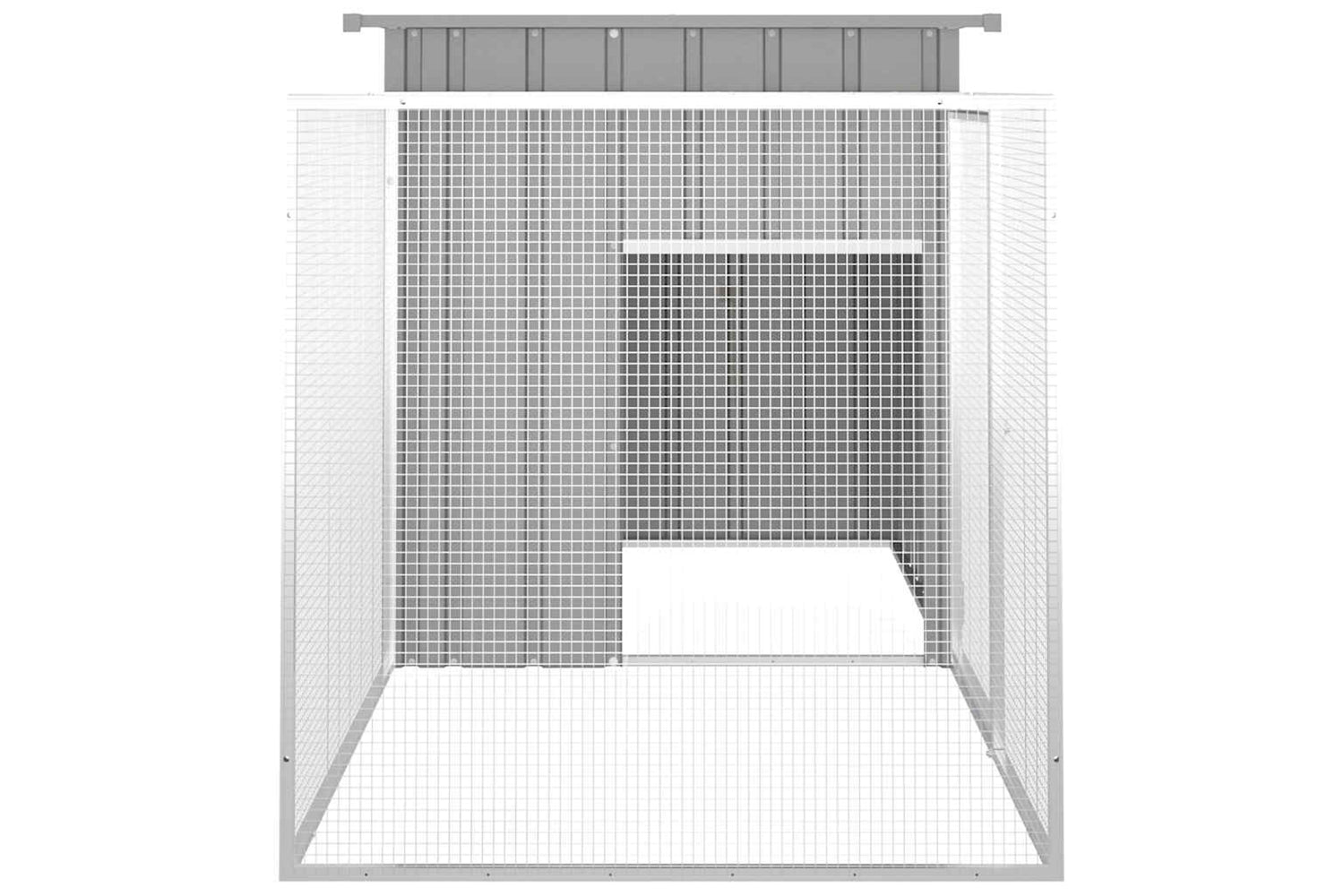 Vidaxl Chicken Cage Grey 200x91x100 Cm Galvanised Steel-4