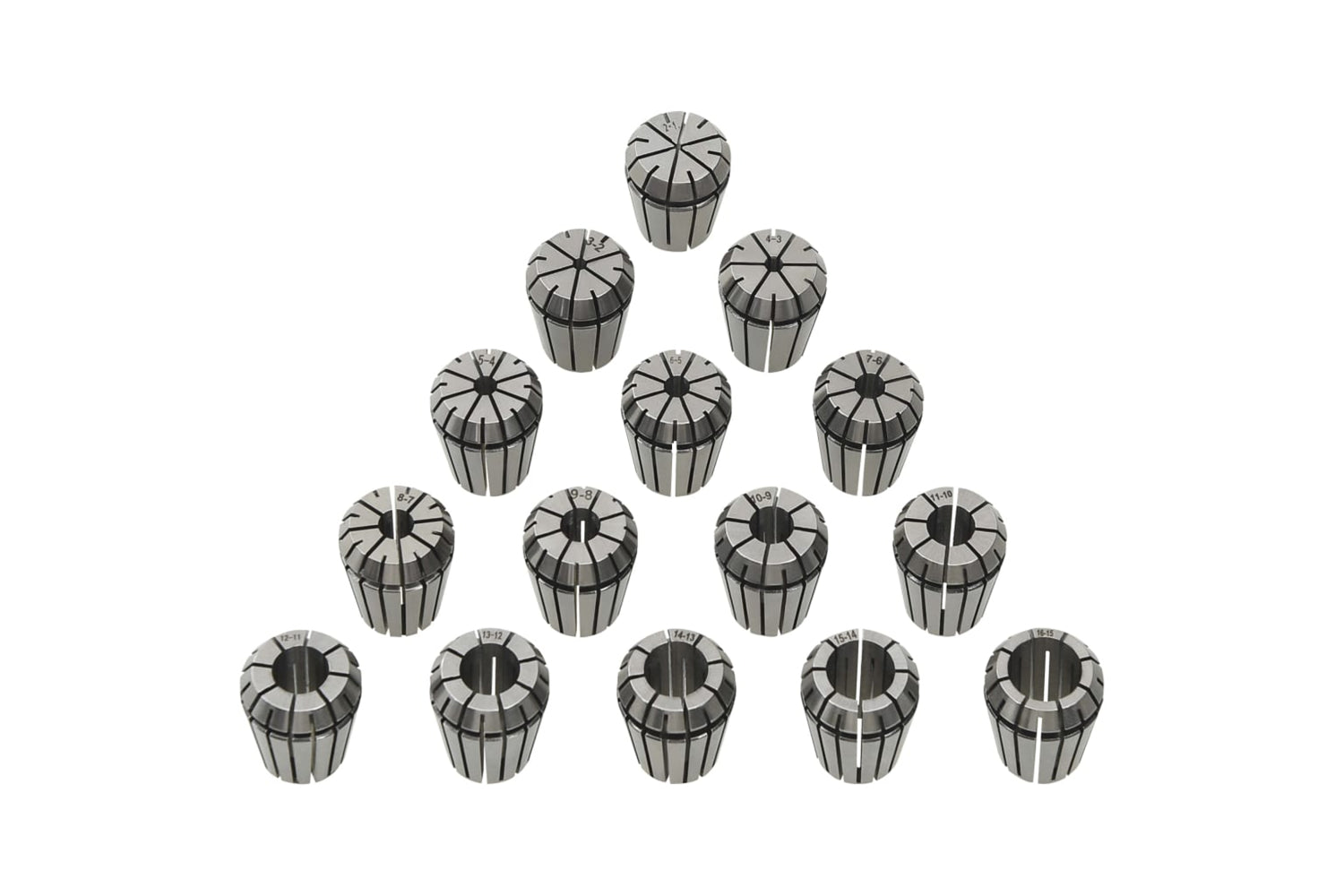 Vidaxl 146723 Er25 Collets 15 Pcs Turning Tool Set-2