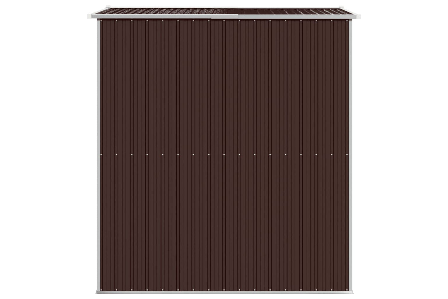 vidaXL 3147460 Garden Shed Dark Brown 192x191x223cm Galvanised Steel-4