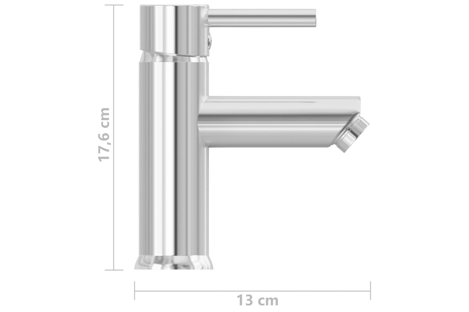 vidaXL 149065 Bathroom Basin Faucet Chromed Finish 130x176mm-4