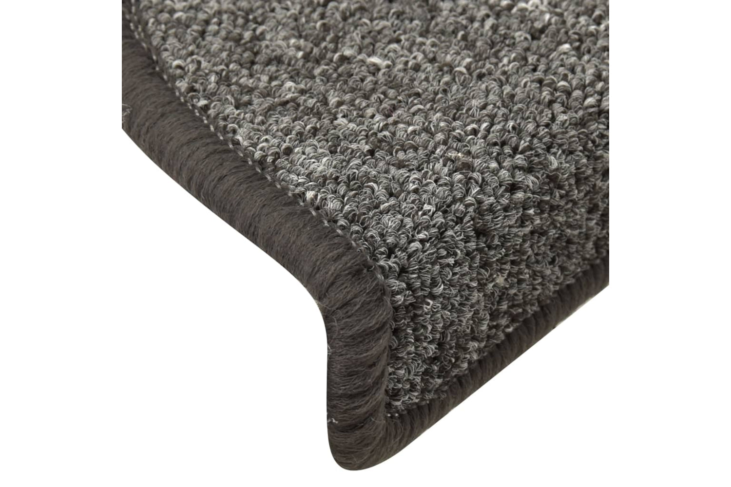 vidaXL 322368 Carpet Stair Treads 15 Pcs Dark Grey 56x17x3cm-6