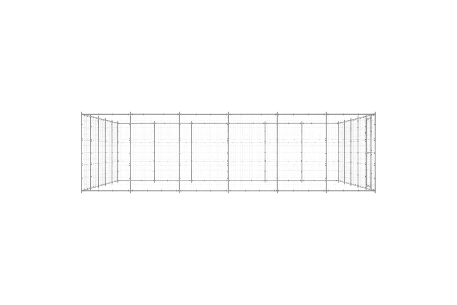 Vidaxl 3082329 Outdoor Dog Kennel Galvanised Steel 36.3 M2-3