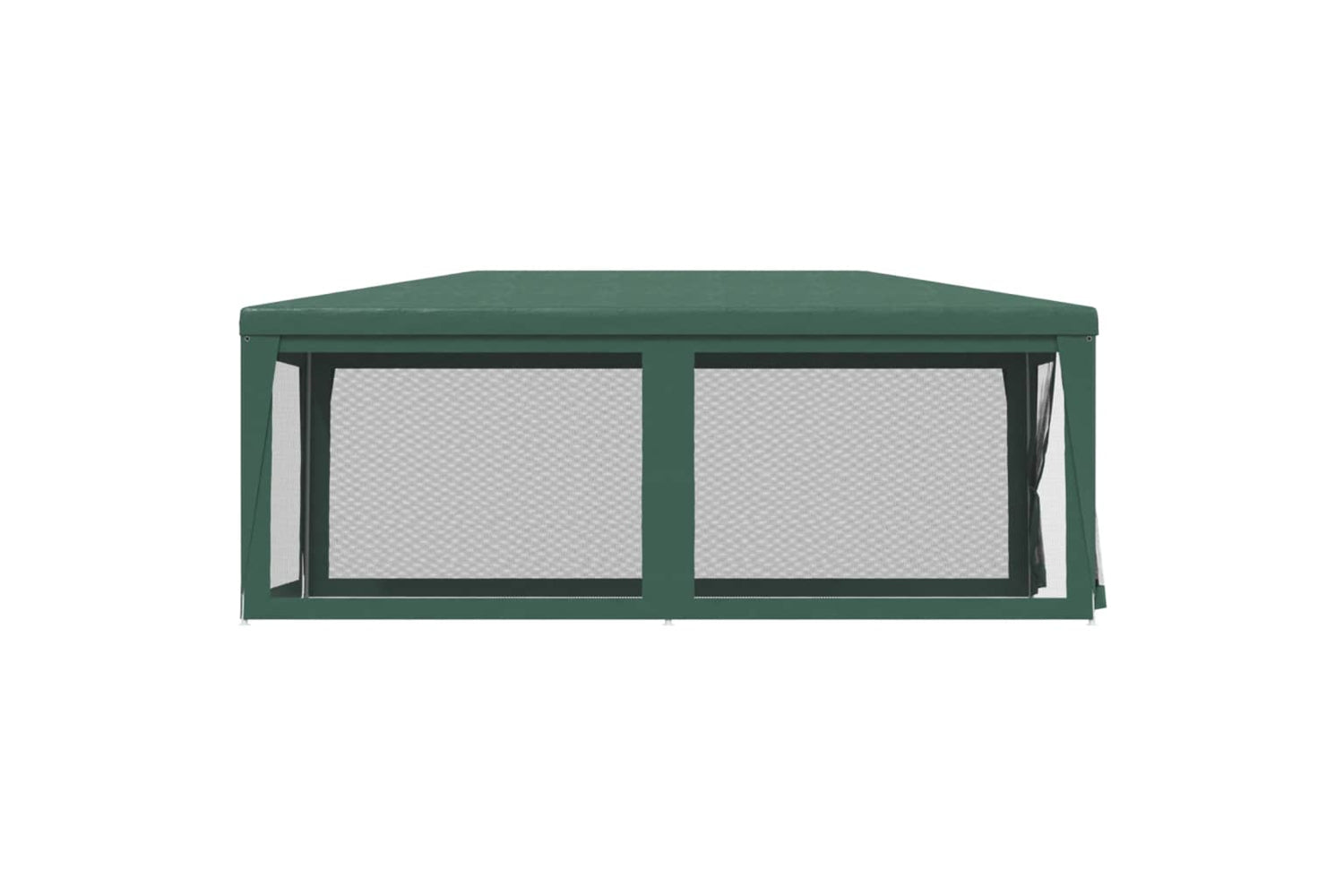 Vidaxl 319238 Party Tent With 6 Mesh Sidewalls Green 3x6 M Hdpe-3