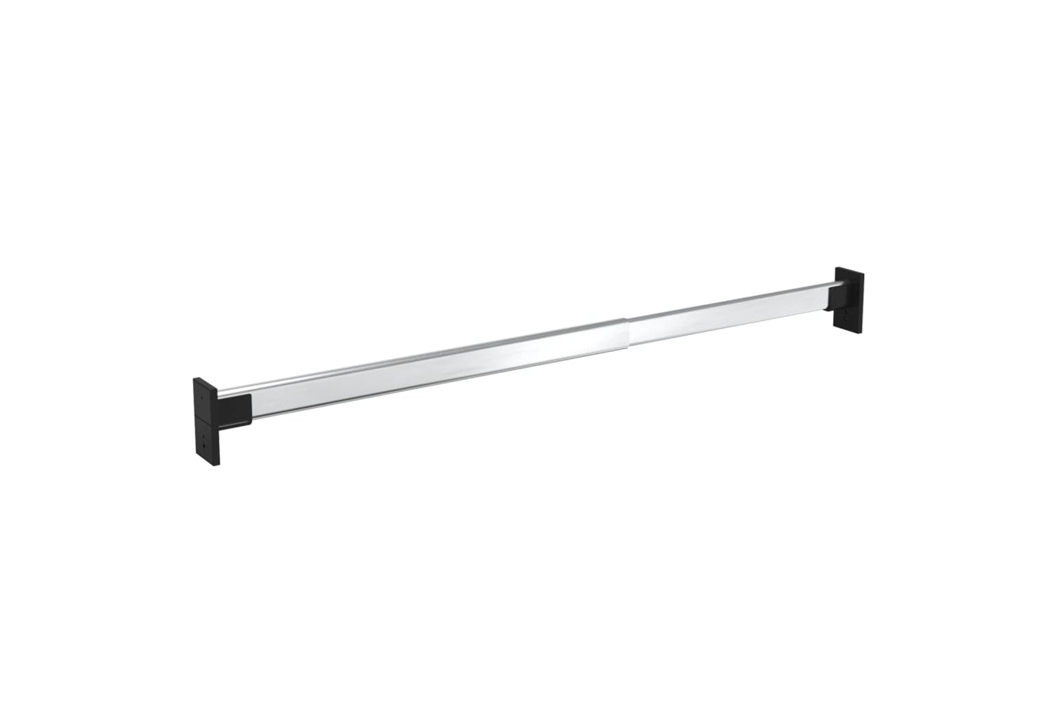 vidaXL 3102979 Telescopic Wardrobe Rails 4 Pcs Silver 58-100cm-3