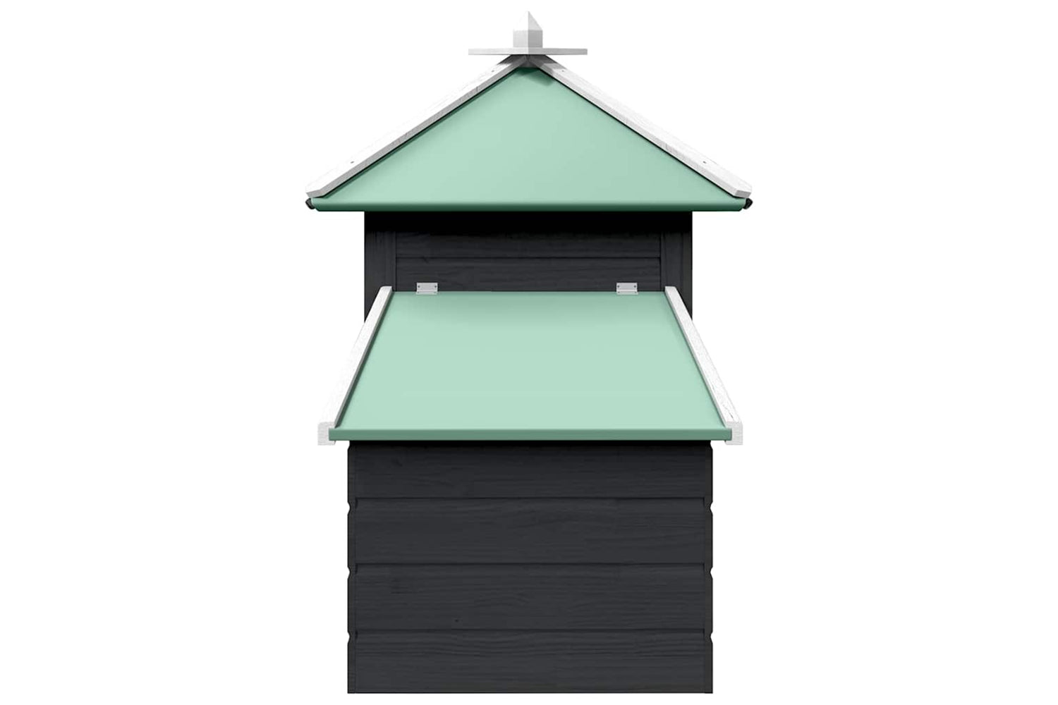 vidaXL 170981 Chicken Coop With Nest Box Grey 190x72x102cm Solid Firwood-4