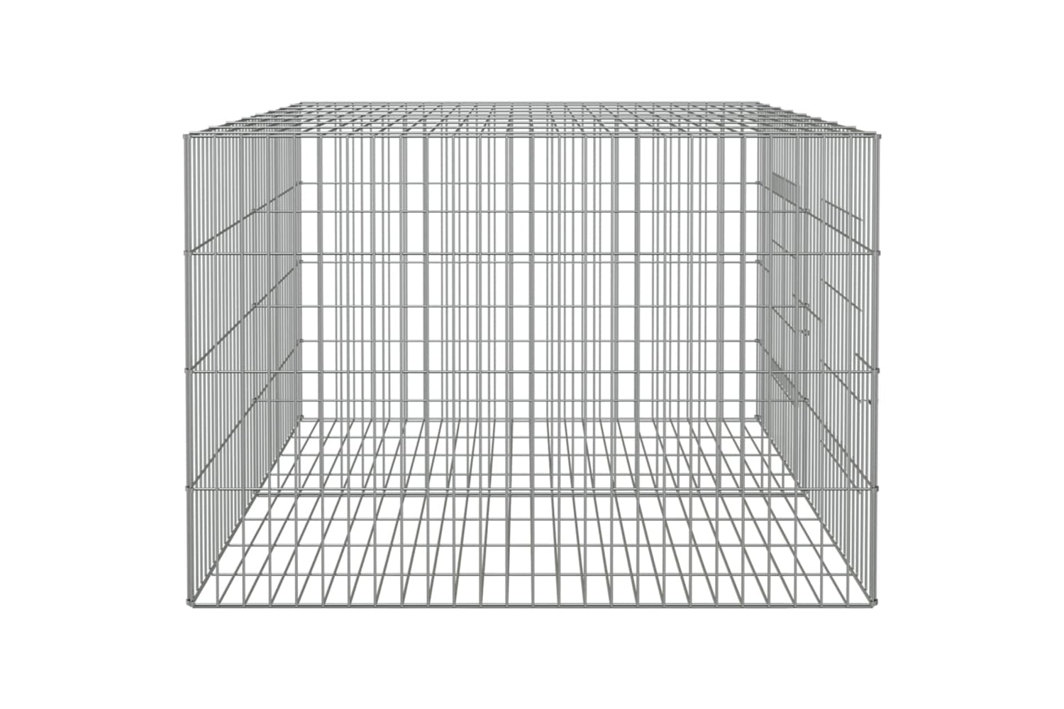 vidaXL 171568 2-panel Rabbit Cage 110x79x54cm Galvanised Iron-4