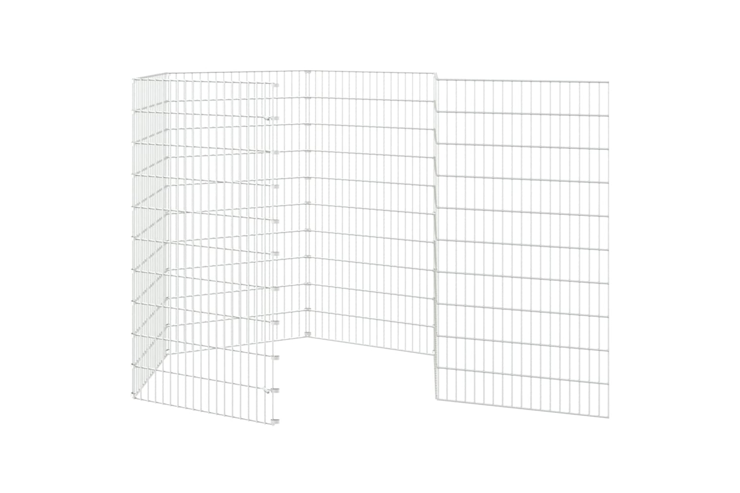 Vidaxl Free Range Animal Enclosure 6-panel 54x100 Cm Galvanised Iron-4
