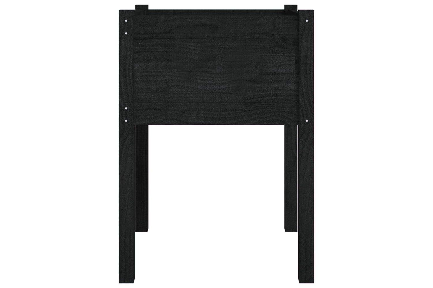 vidaXL 810807 Garden Planter Black 50x50x70cm Solid Pinewood-3