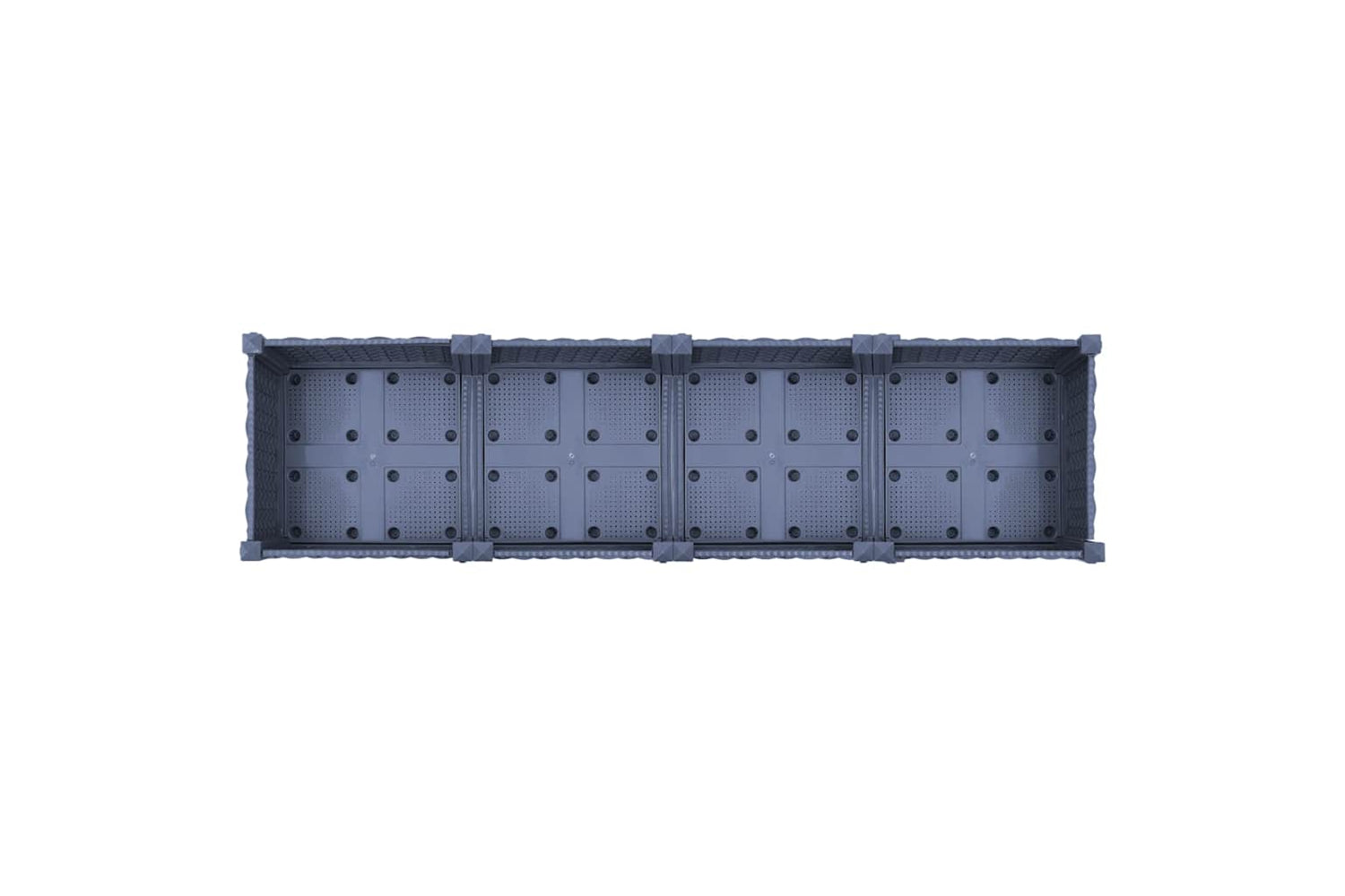 vidaXL Raised Bed 160x40x23cm Polypropylene-4