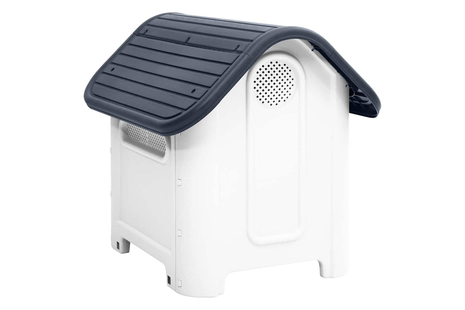 vidaXL 152226 Dog House Grey 59x75x66cm Polypropylene-4