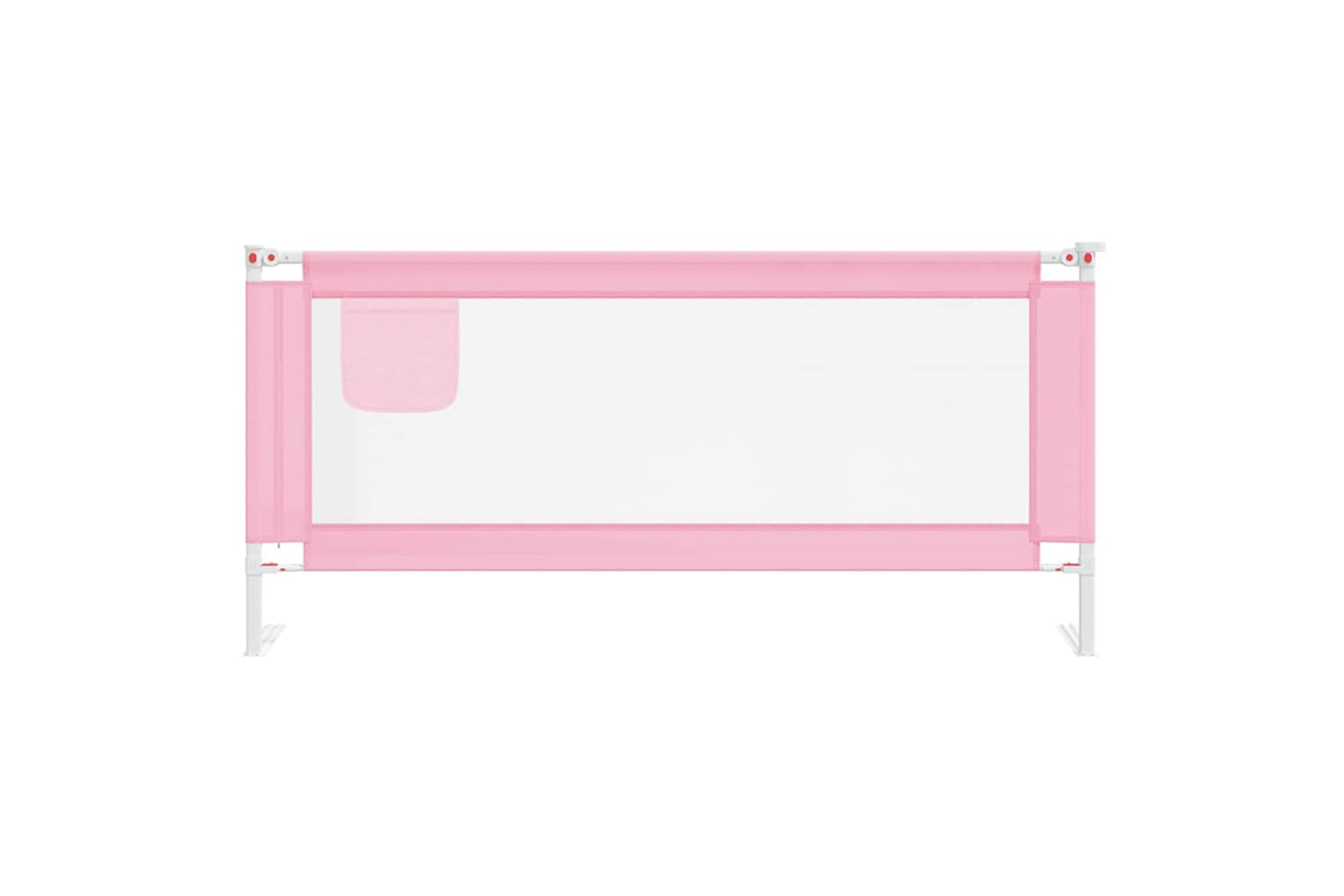Vidaxl Toddler Safety Bed Rail Pink 200x25 Cm Fabric-2