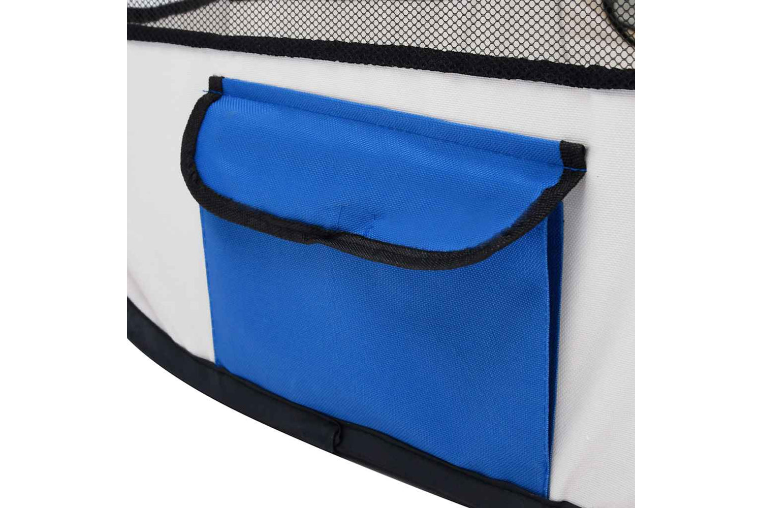 Vidaxl Foldable Dog Playpen With Carrying Bag Blue 145x145x61 Cm-5