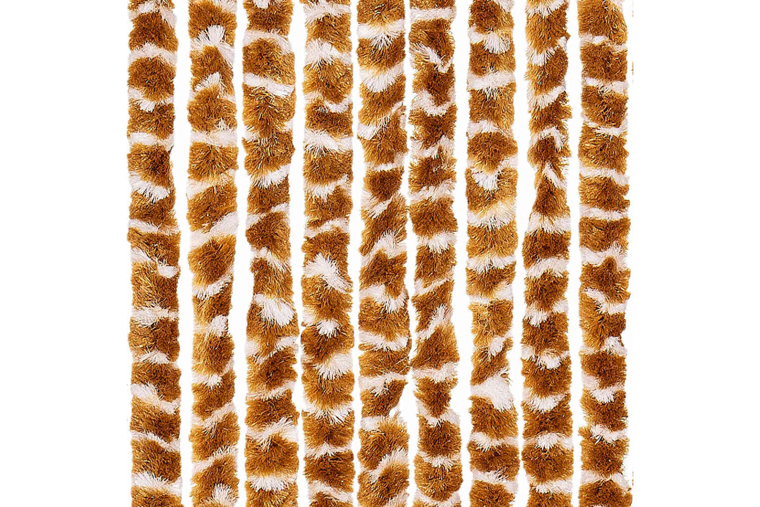 vidaXL Insect Curtain Ochre And White 56x185cm Chenille-5